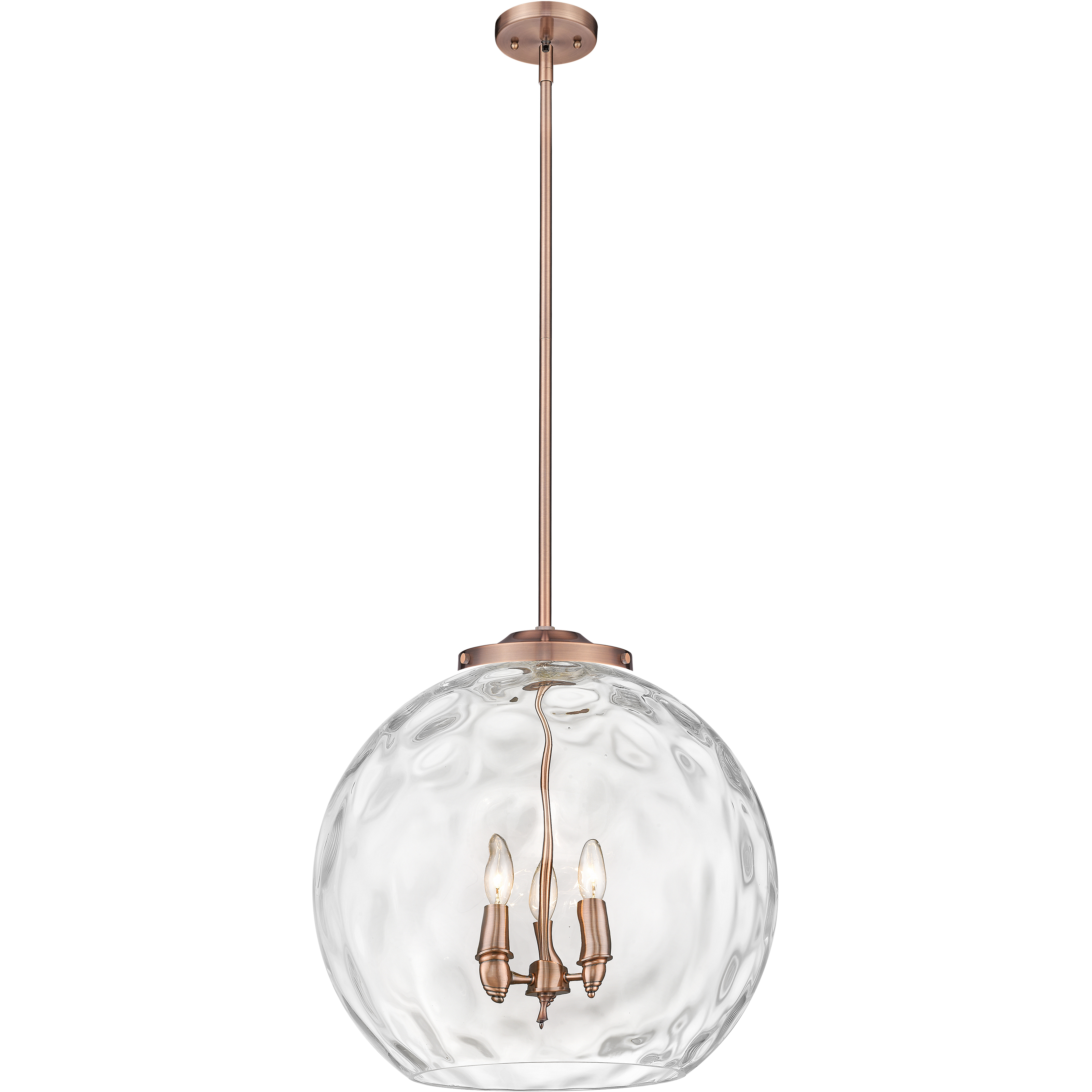 Ballston Athens Water Glass LED 17.88 inch Antique Copper Statement Pendant Ceiling Light