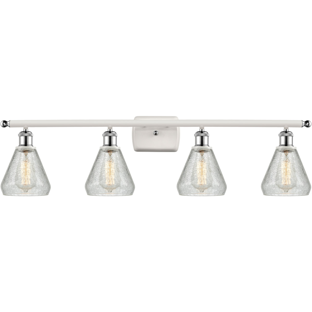 Ballston Conesus LED 36 inch White and Polished Chrome Bath Vanity Light Wall Light, Ballston