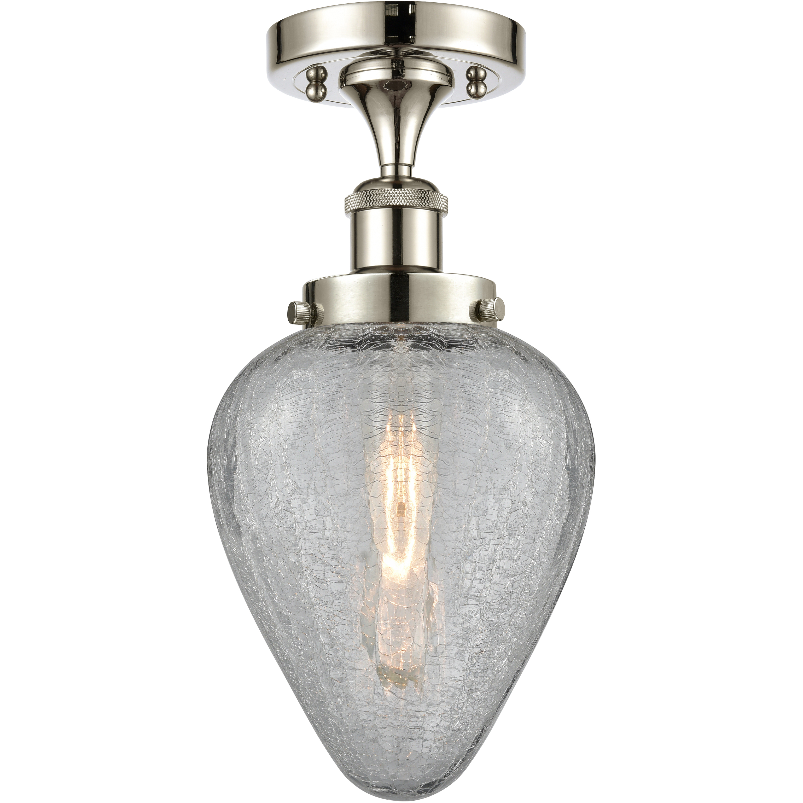 Geneseo 1 Light 6 inch Polished Nickel Semi-Flush Mount Ceiling Light