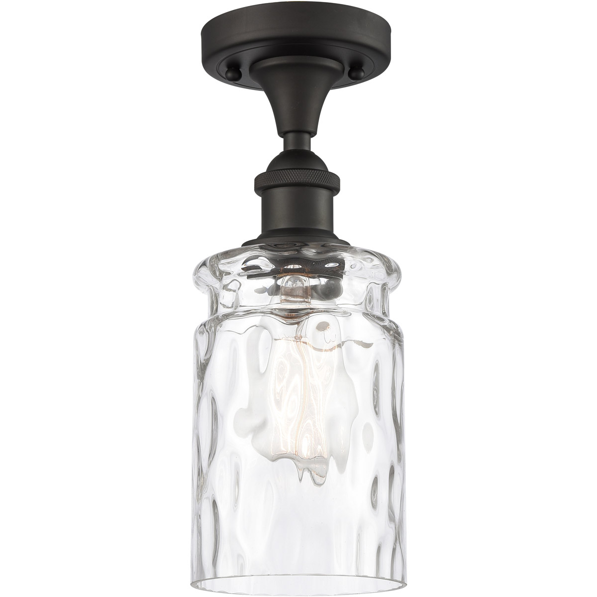 Ballston Candor LED 4.75 inch Oil Rubbed Bronze Semi-Flush Mount Ceiling Light, Ballston