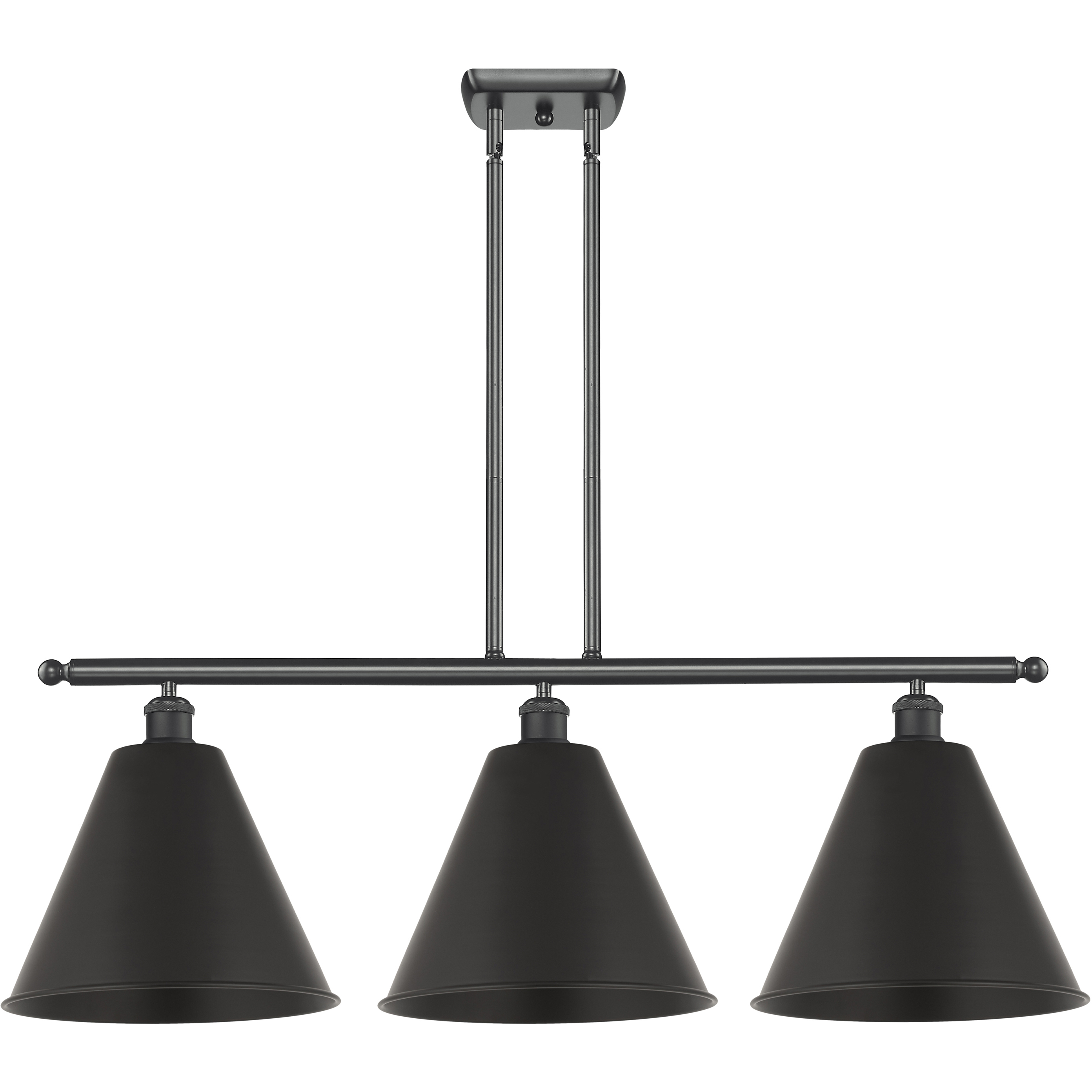 Ballston Cone LED 38.5 inch Matte Black Island Light Ceiling Light