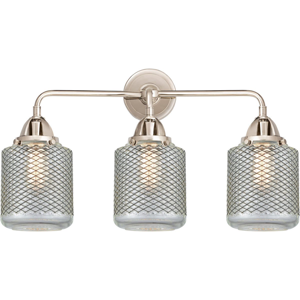 Nouveau 2 Stanton 3 Light 24 inch Polished Nickel Bath Vanity Light Wall Light