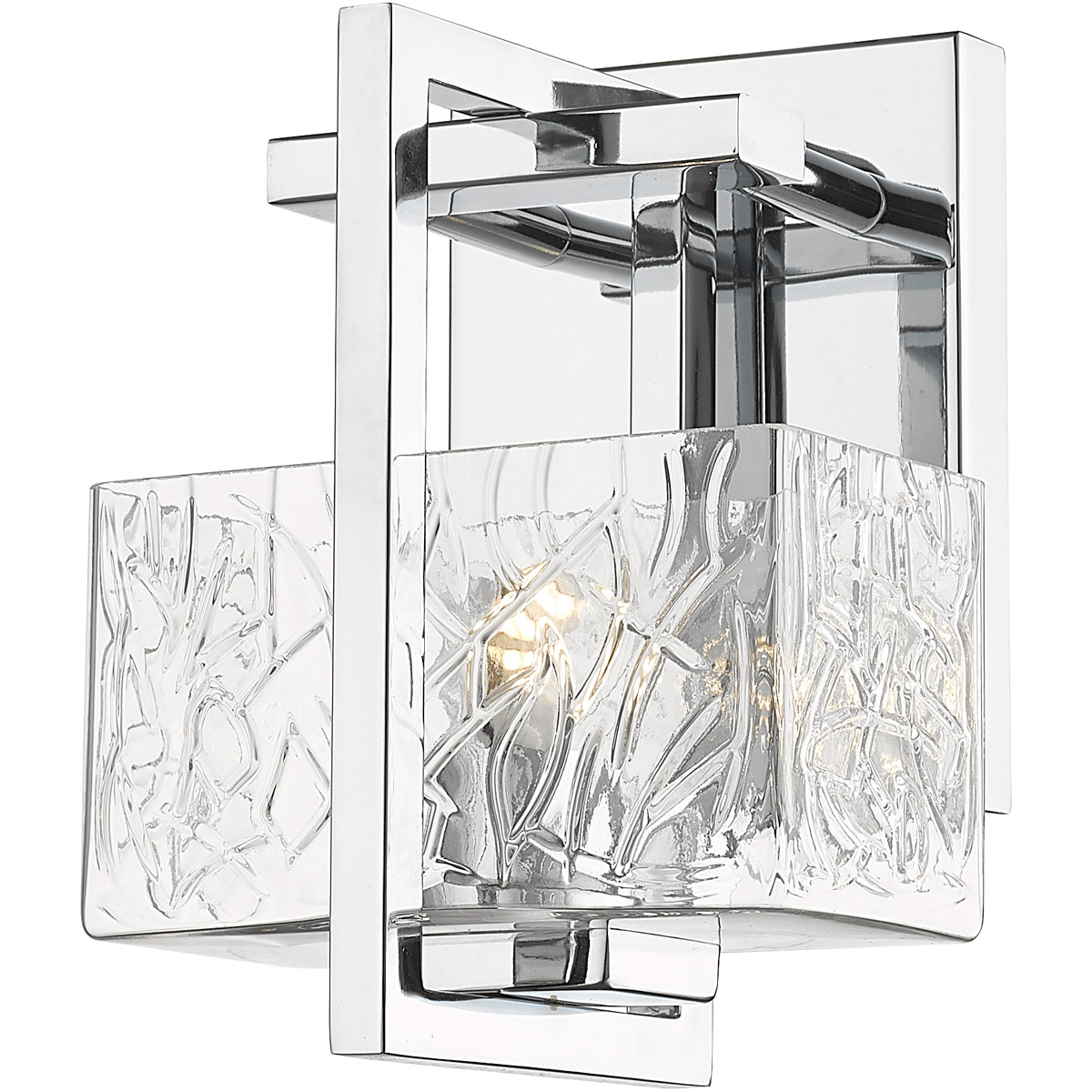Striate LED 5.25 inch Polished Chrome Bath Vanity Light Wall Light