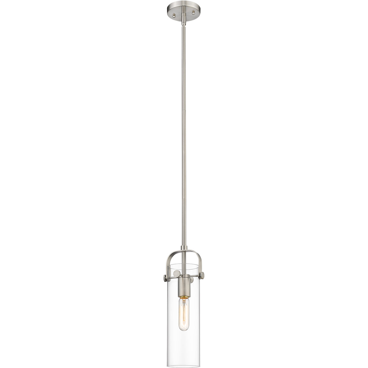 Restoration Pilaster 1 Light 5 inch Brushed Satin Nickel Mini Pendant Ceiling Light
