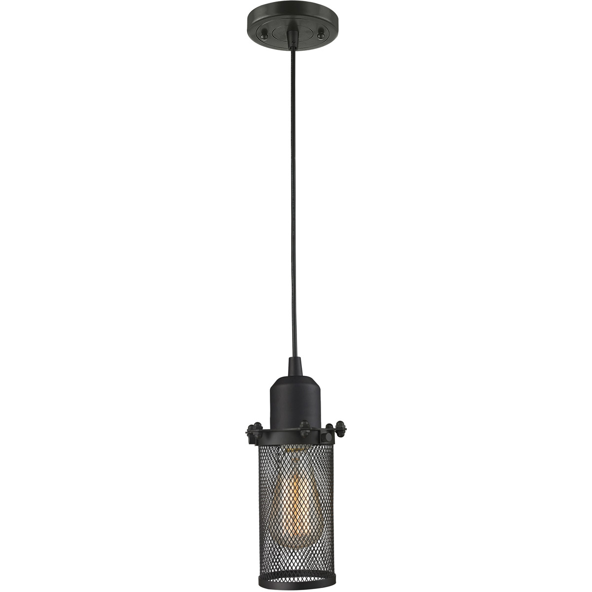 Austere Quincy Hall 1 Light 5 inch Matte Black Mini Pendant Ceiling Light, Austere