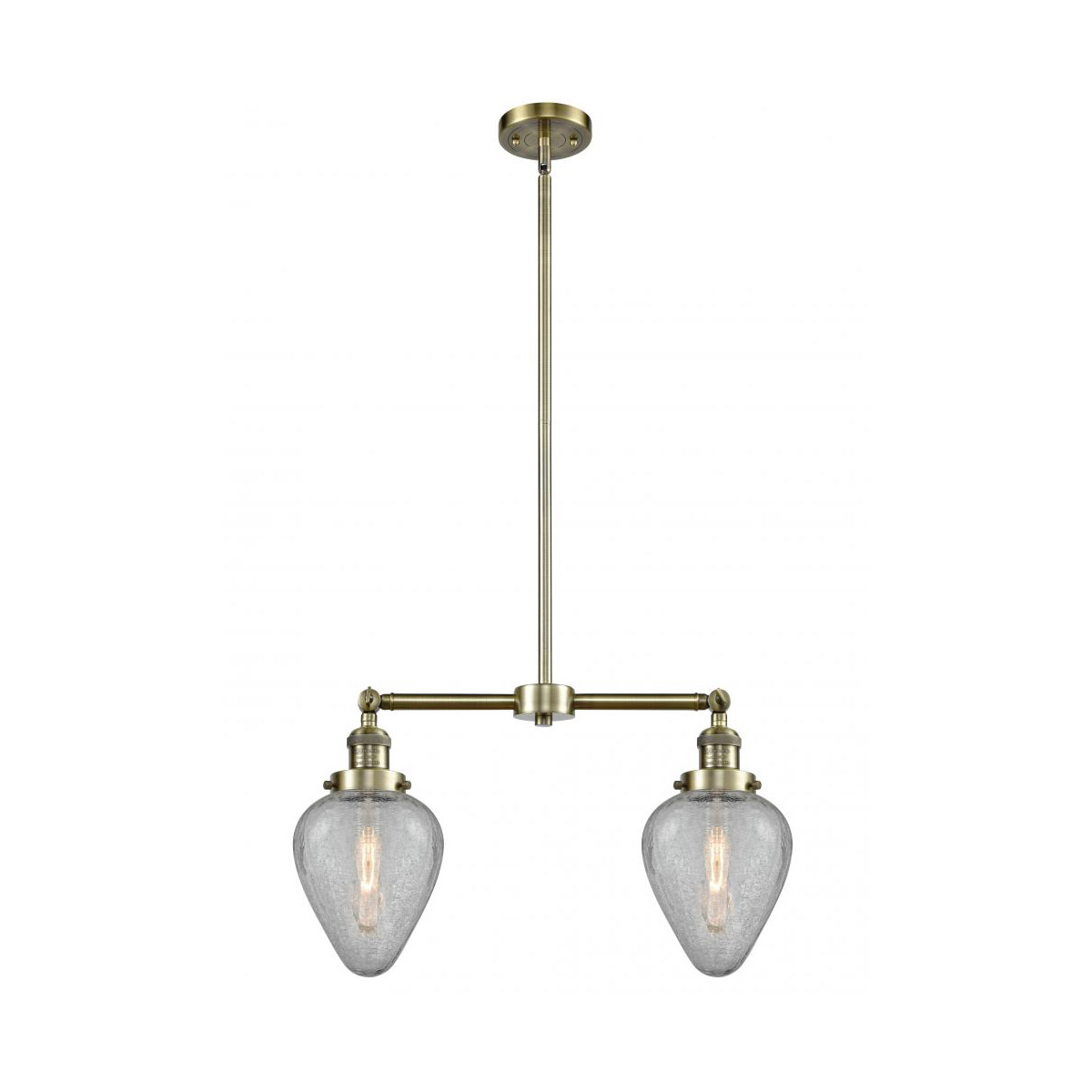 Franklin Restoration Geneseo LED 21 inch Antique Brass Chandelier Ceiling Light, Franklin Restoration