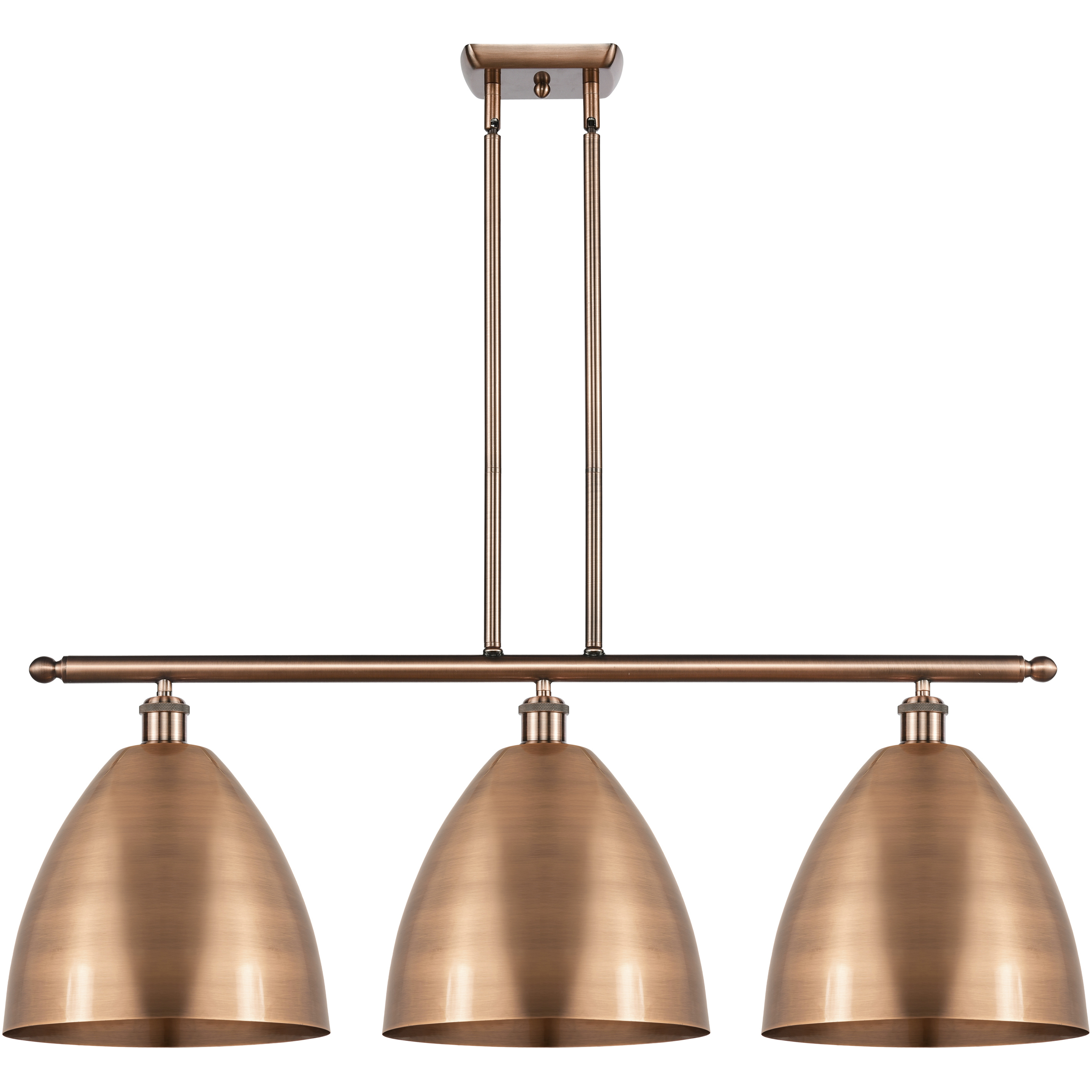 Ballston Dome LED 38.5 inch Antique Copper Island Light Ceiling Light