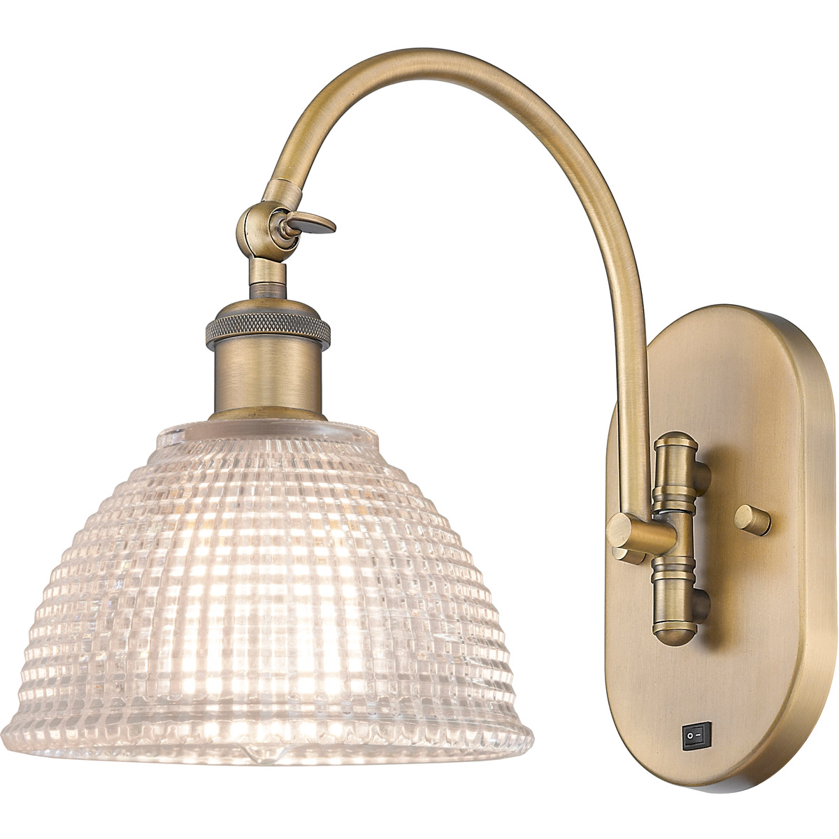 Ballston Arietta 1 Light 8 inch Brushed Brass Sconce Wall Light