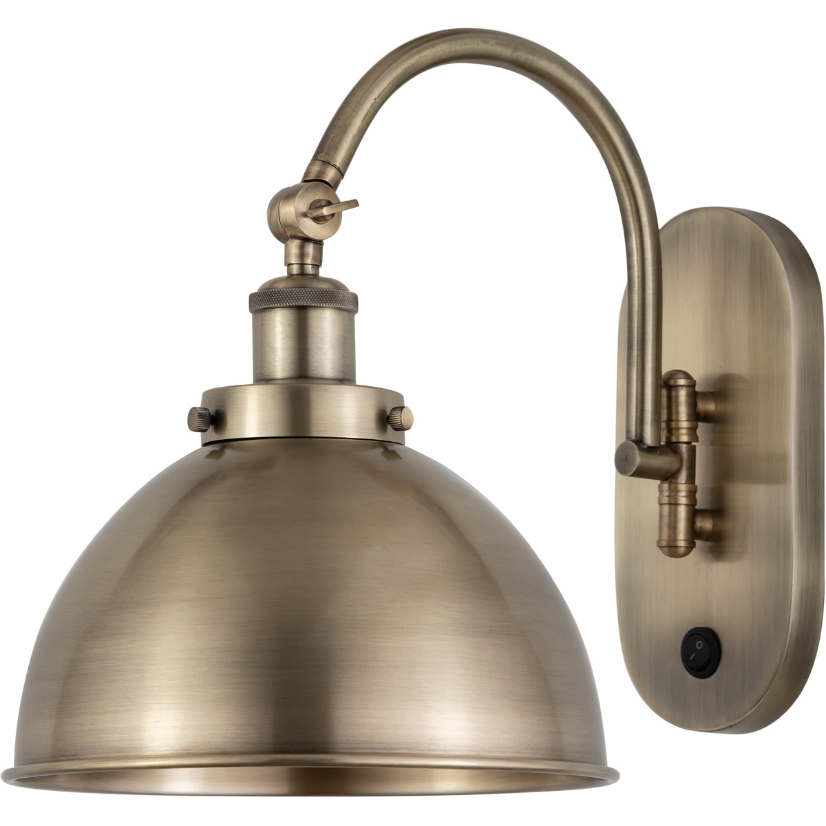 Ballston Urban 1 Light 10 inch Antique Brass Sconce Wall Light