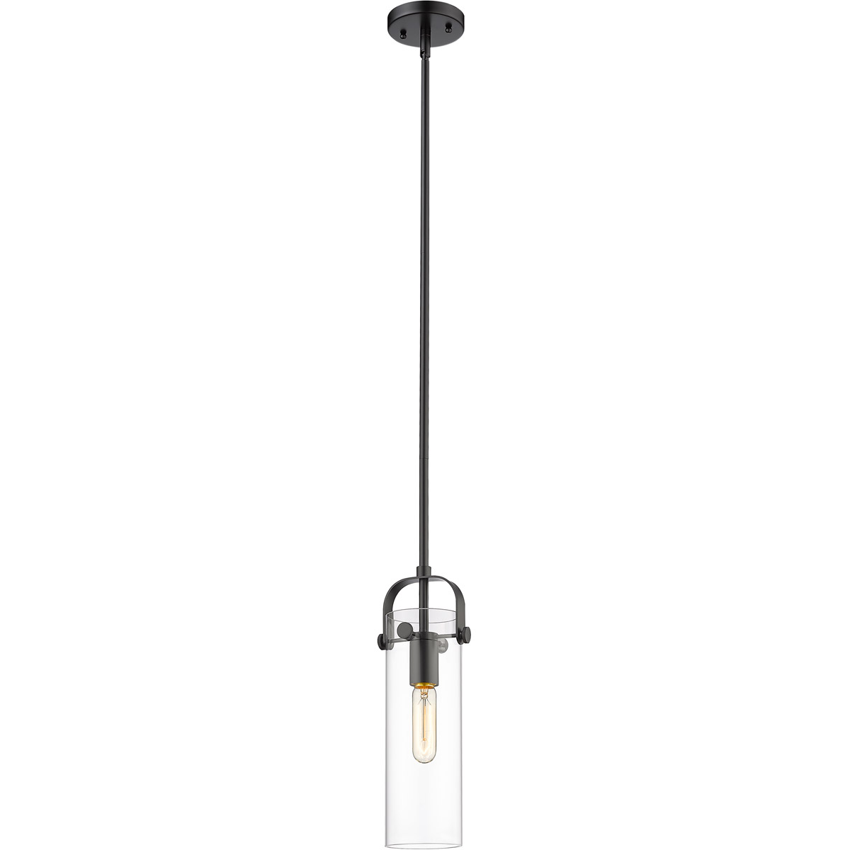 Restoration Pilaster LED 5 inch Matte Black Mini Pendant Ceiling Light