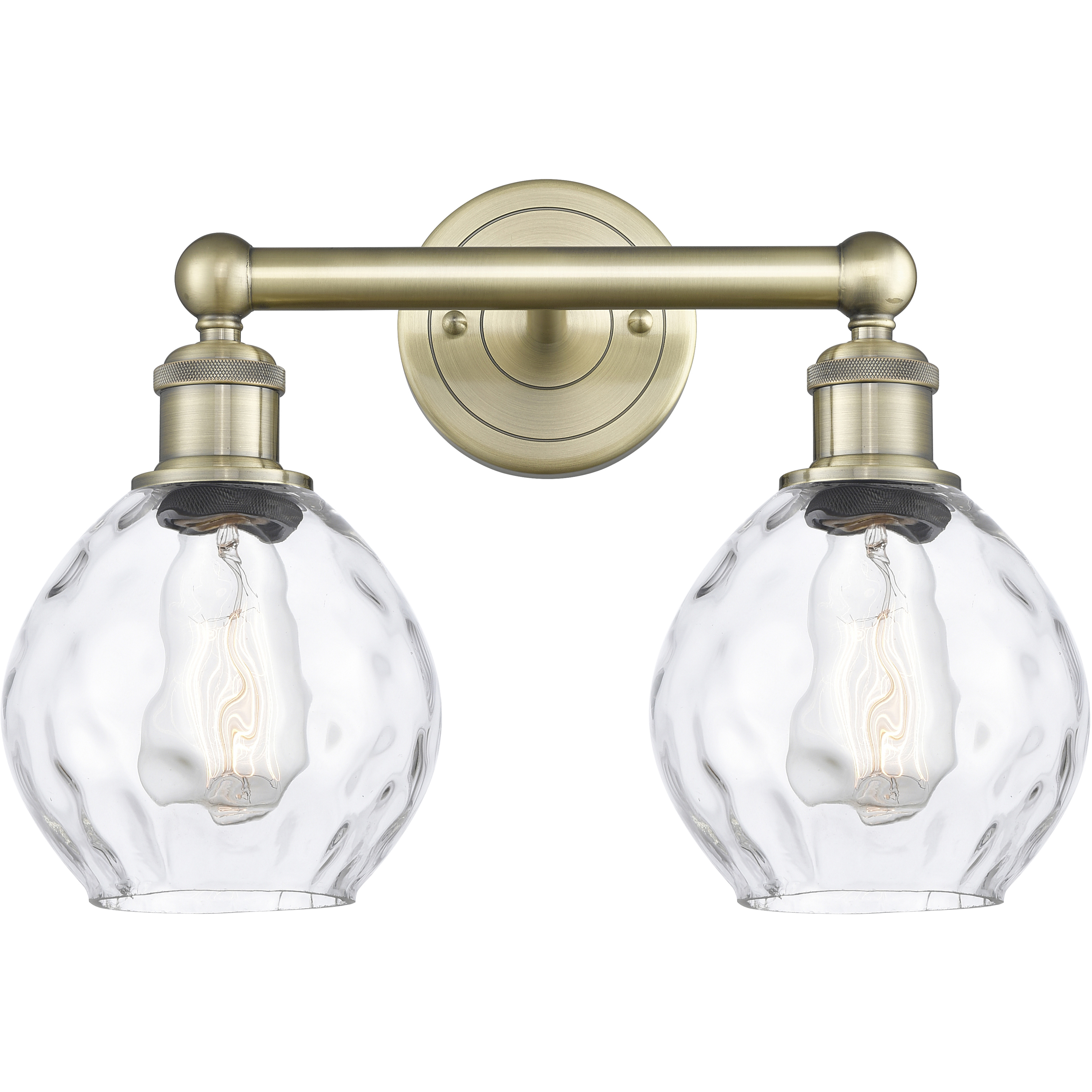 Waverly 2 Light 15 inch Antique Brass Bath Vanity Light Wall Light