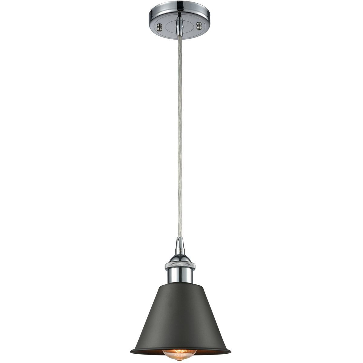 Ballston Smithfield 1 Light 7 inch Polished Chrome Mini Pendant Ceiling Light