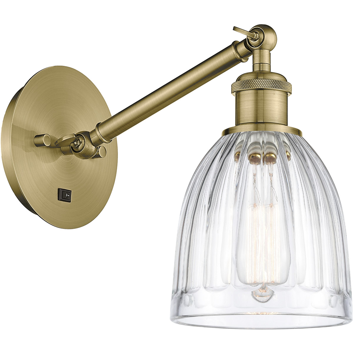 Ballston Brookfield 1 Light 6 inch Antique Brass Sconce Wall Light