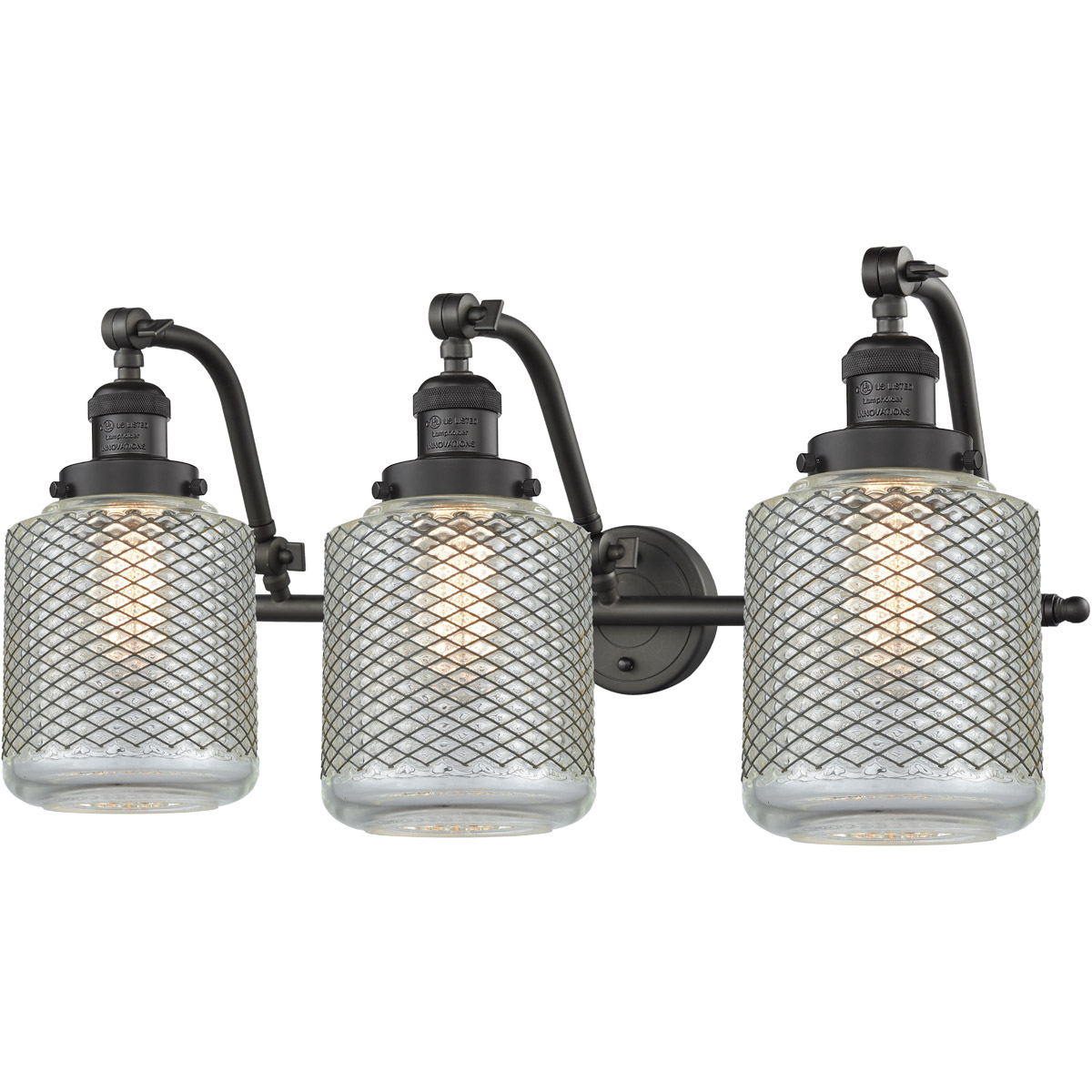 Franklin Restoration Stanton 3 Light 28 inch Oil Rubbed Bronze Bath Vanity Light Wall Light, Franklin Restoration