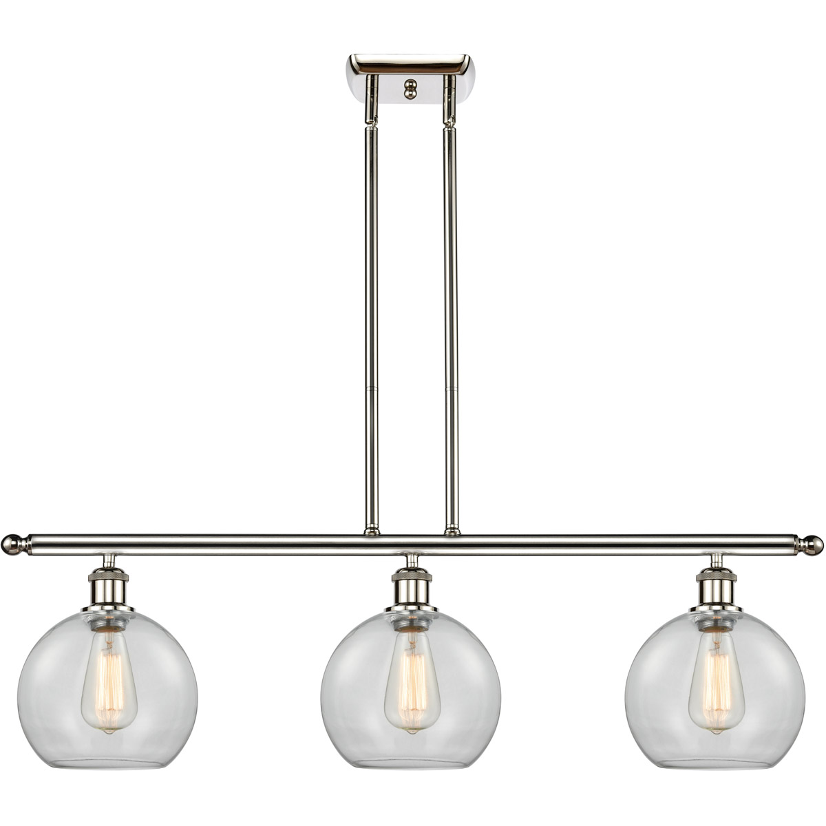 Ballston Athens LED 36 inch Polished Nickel Island Light Ceiling Light, Ballston