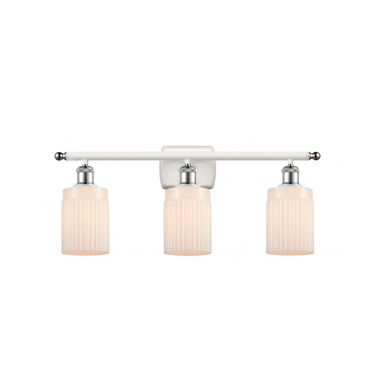 Ballston Hadley LED 26 inch White and Polished Chrome Bath Vanity Light Wall Light in Matte White Glass, Ballston