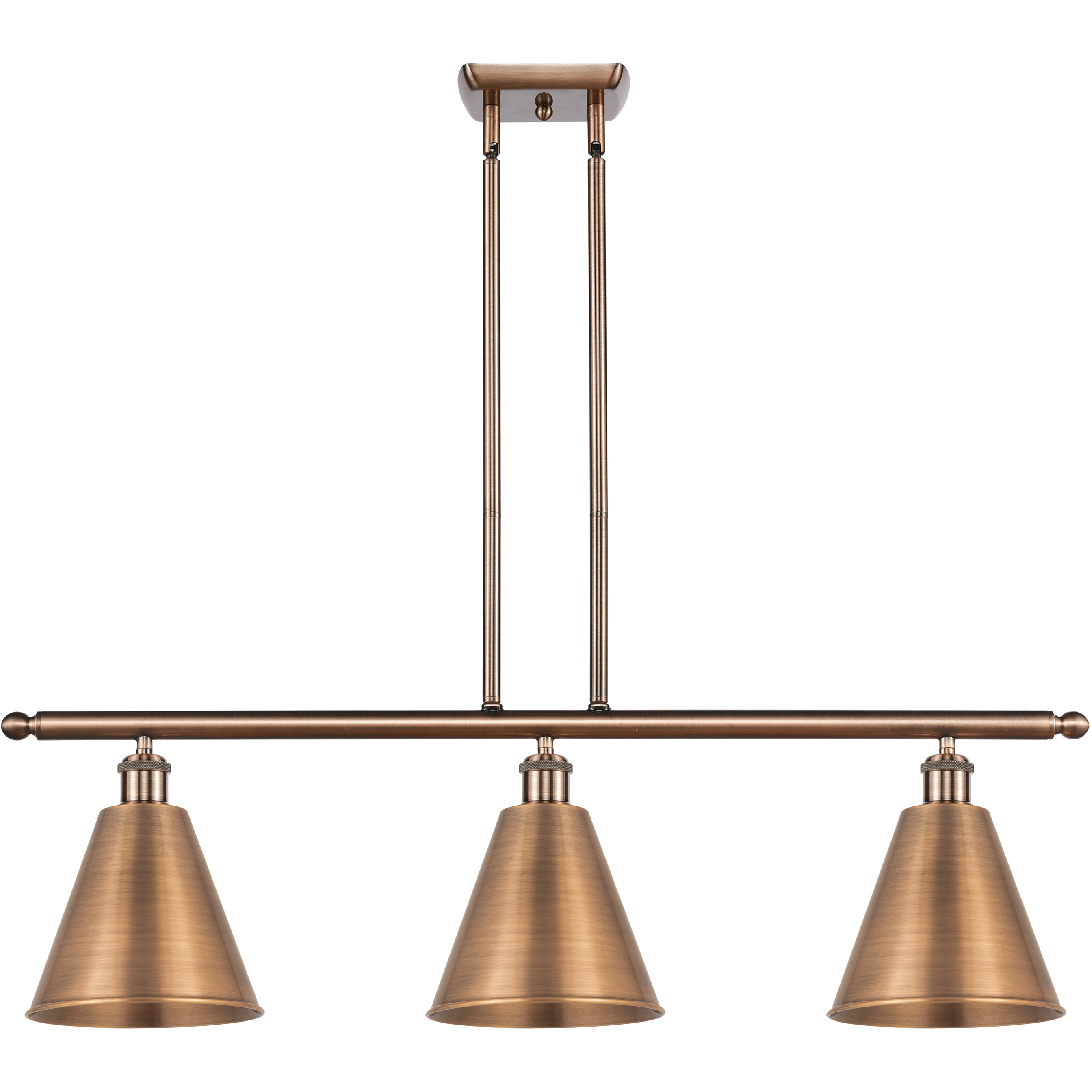 Ballston Cone LED 36 inch Antique Copper Island Light Ceiling Light
