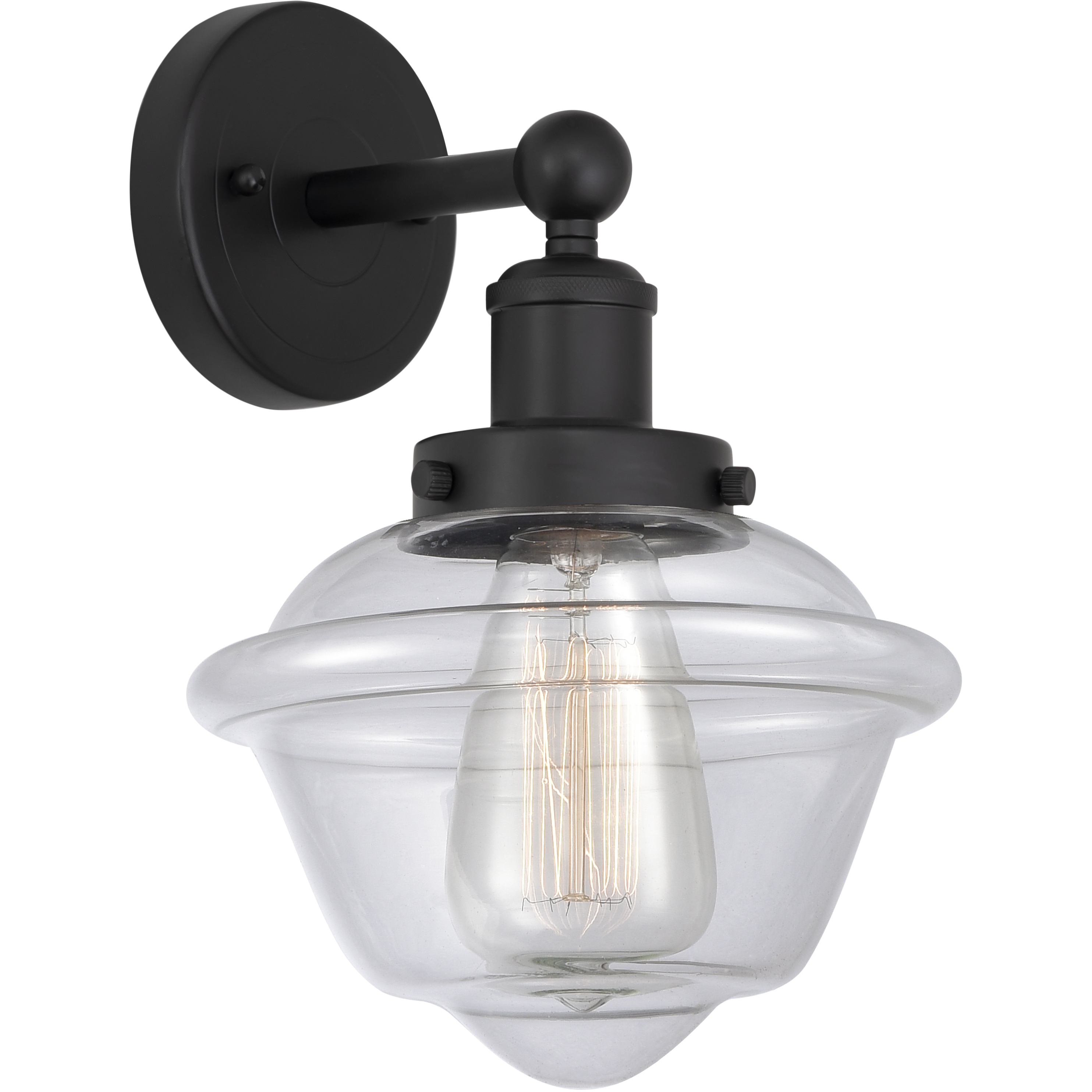 Oxford 1 Light 6.5 inch Matte Black Sconce Wall Light