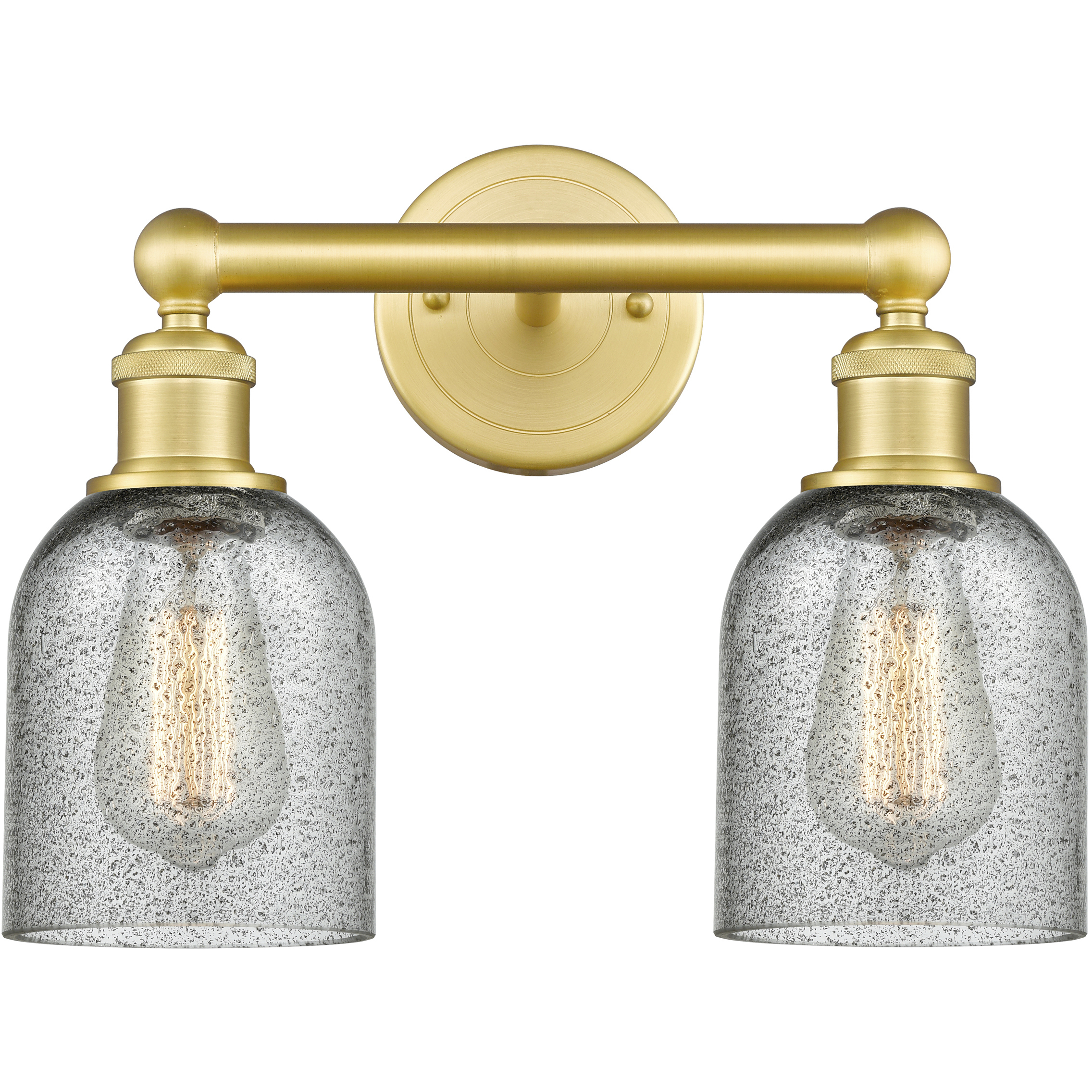 Caledonia 2 Light 14 inch Satin Gold Bath Vanity Light Wall Light in Charcoal