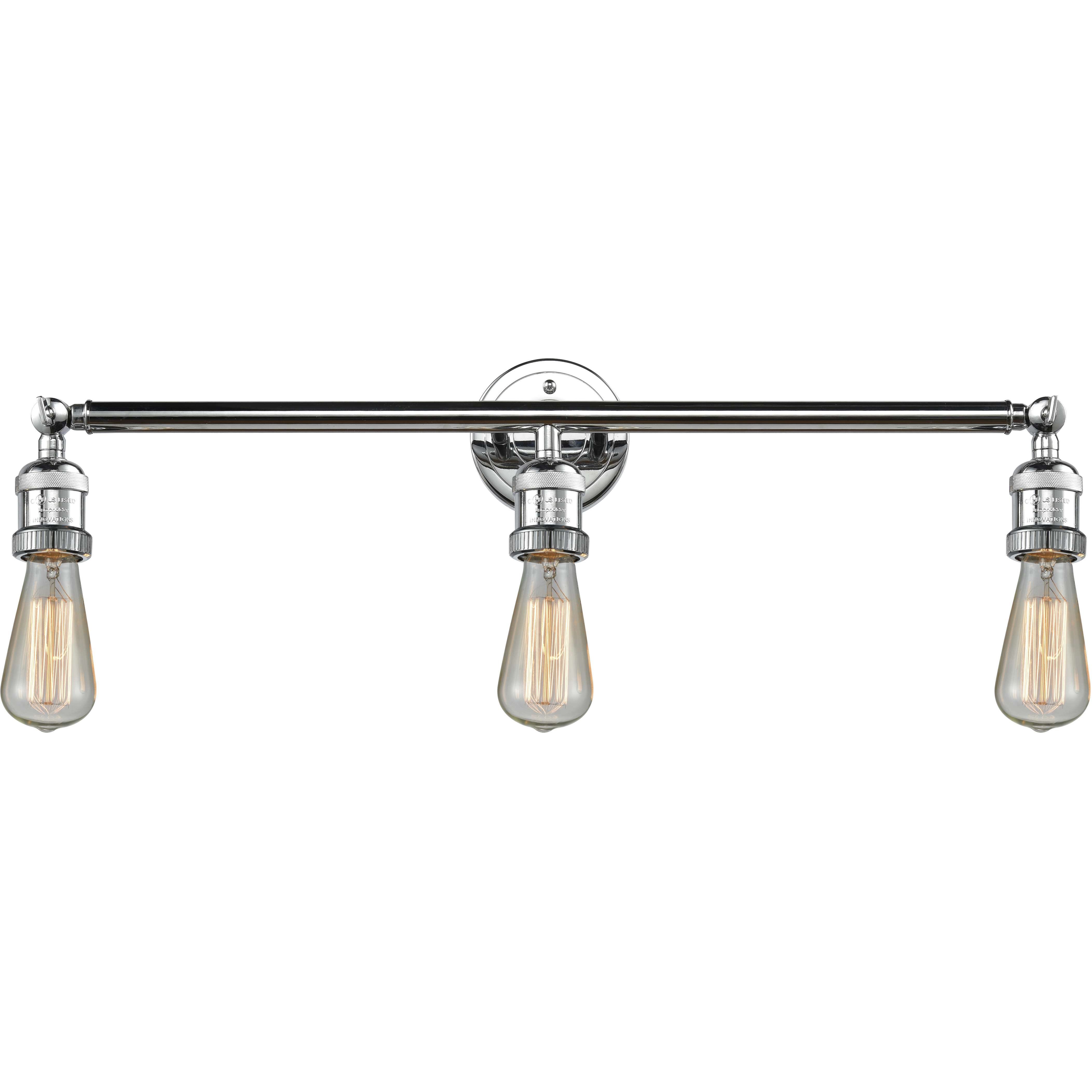 Franklin Restoration Bare Bulb LED 30 inch Polished Chrome Bath Vanity Light Wall Light