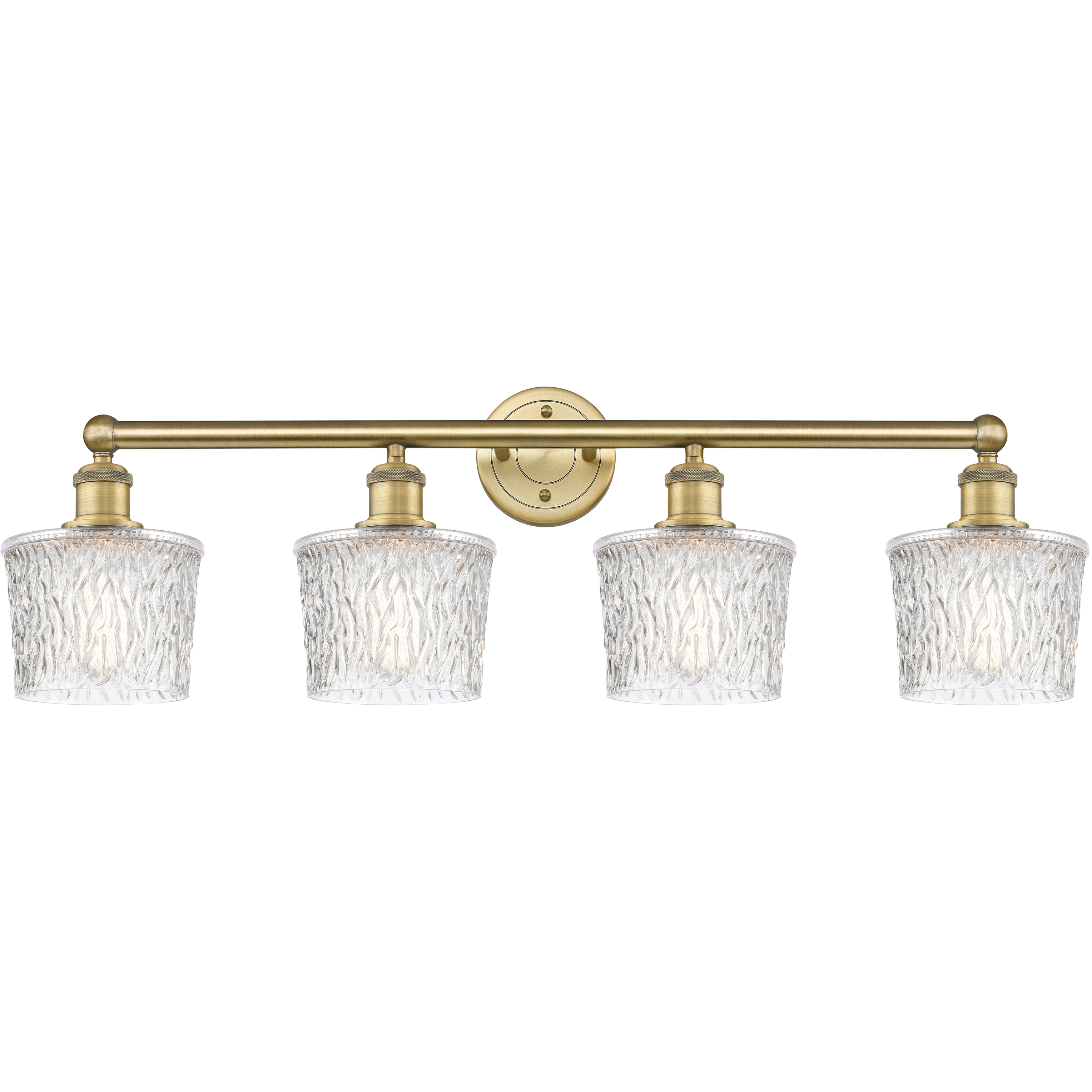 Niagra 4 Light 33.5 inch Brushed Brass Bath Vanity Light Wall Light