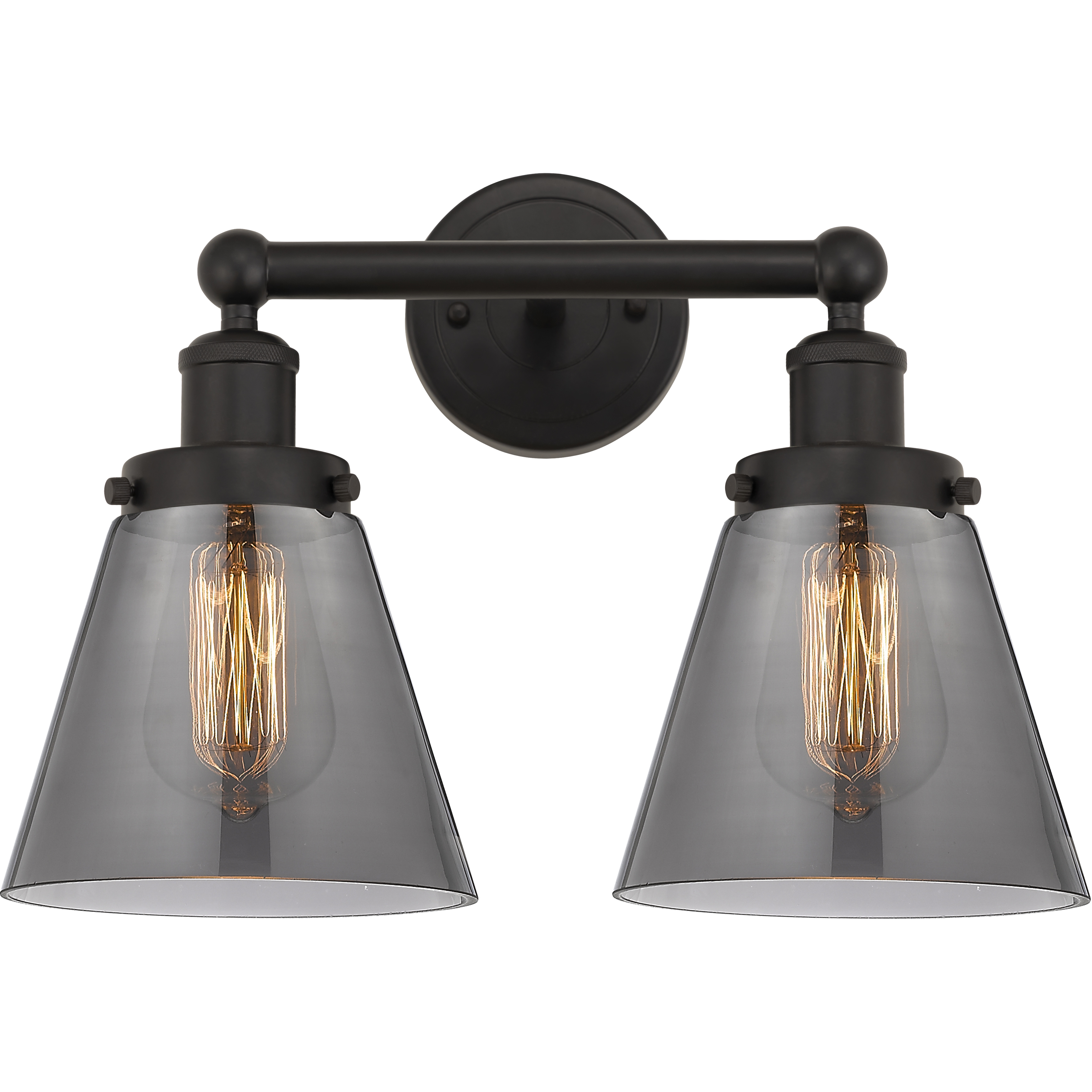 Cone 2 Light 15.5 inch Oil Rubbed Bronze Bath Vanity Light Wall Light
