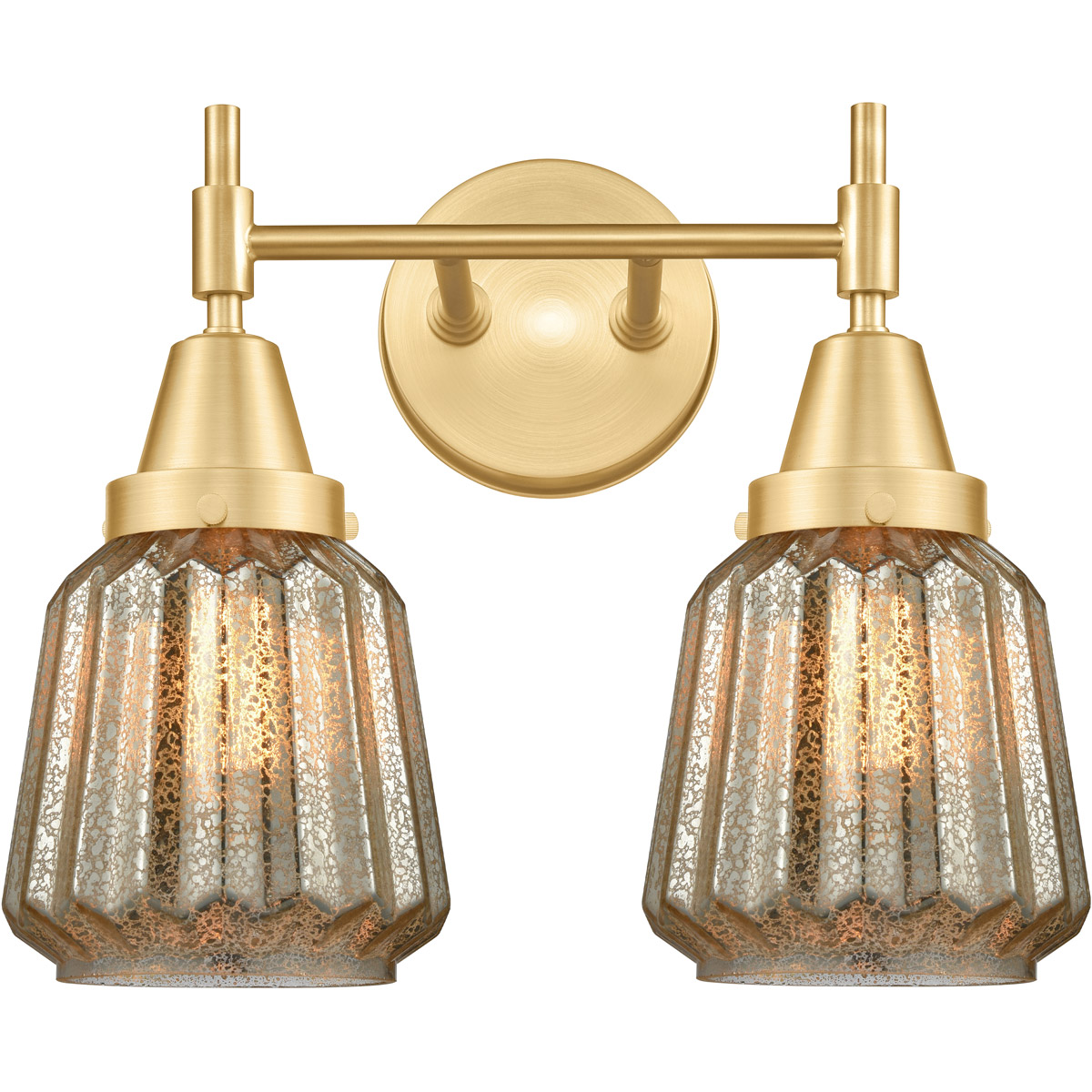 Caden LED 15 inch Satin Gold Bath Vanity Light Wall Light