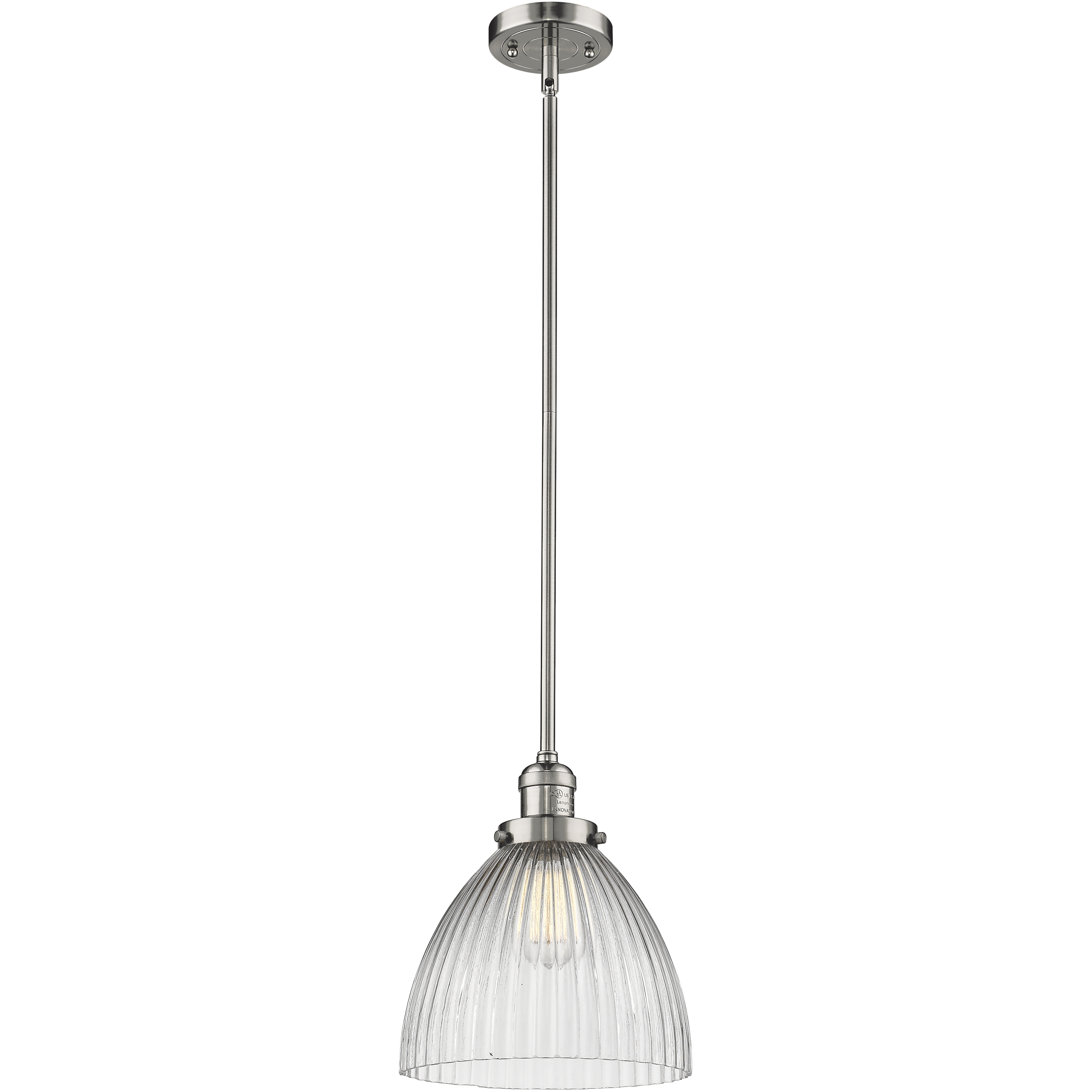 Franklin Restoration Seneca Falls LED 9.5 inch Polished Nickel Mini Pendant Ceiling Light, Franklin Restoration