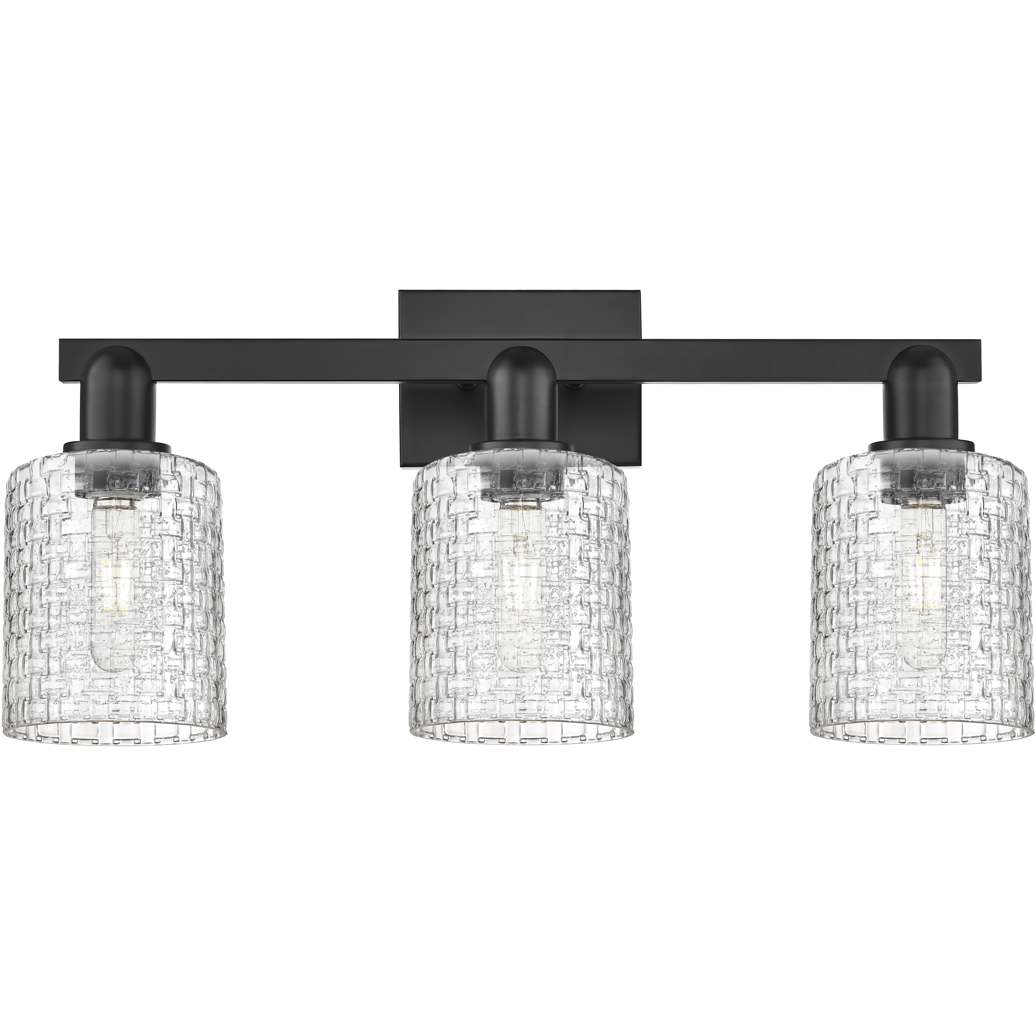 Arcadia Cobbleskill 3 Light 24 inch Matte Black Bath Vanity Light Wall Light
