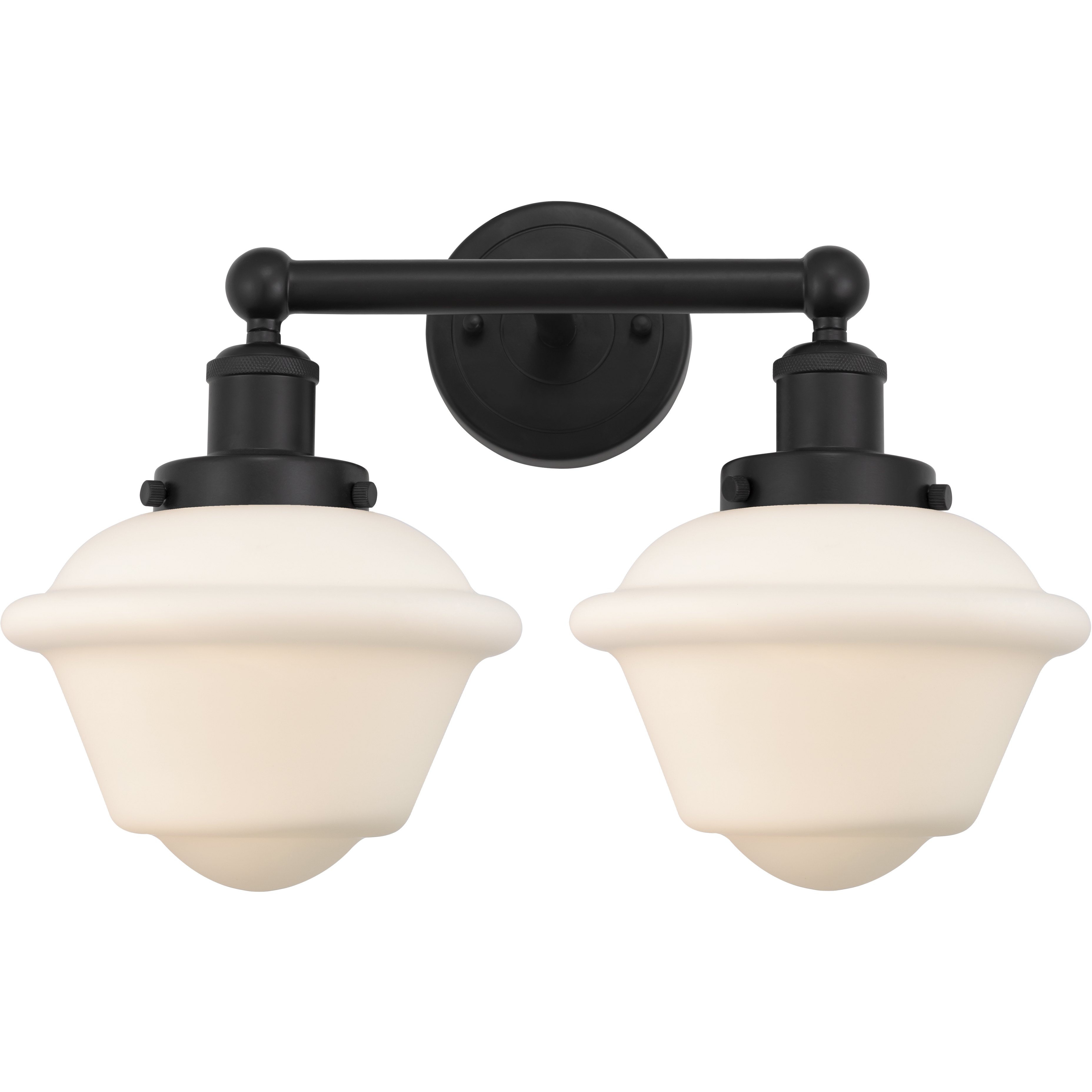 Oxford 2 Light 15.5 inch Matte Black Bath Vanity Light Wall Light