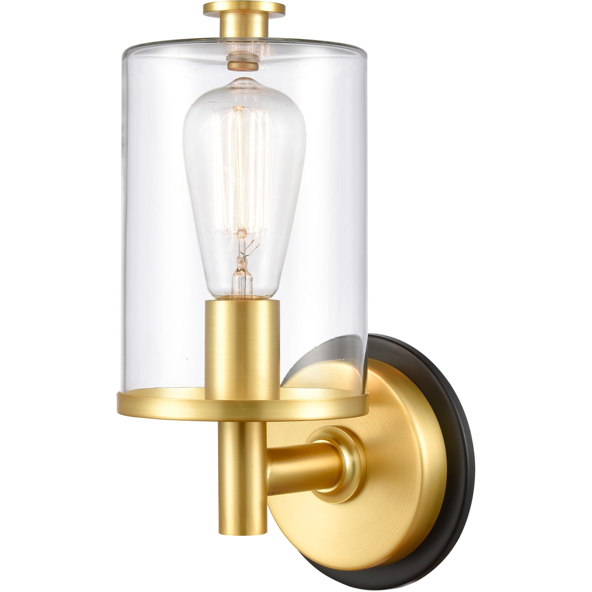 Marlowe 1 Light 5 inch Black Satin Gold Bath Vanity Light Wall Light