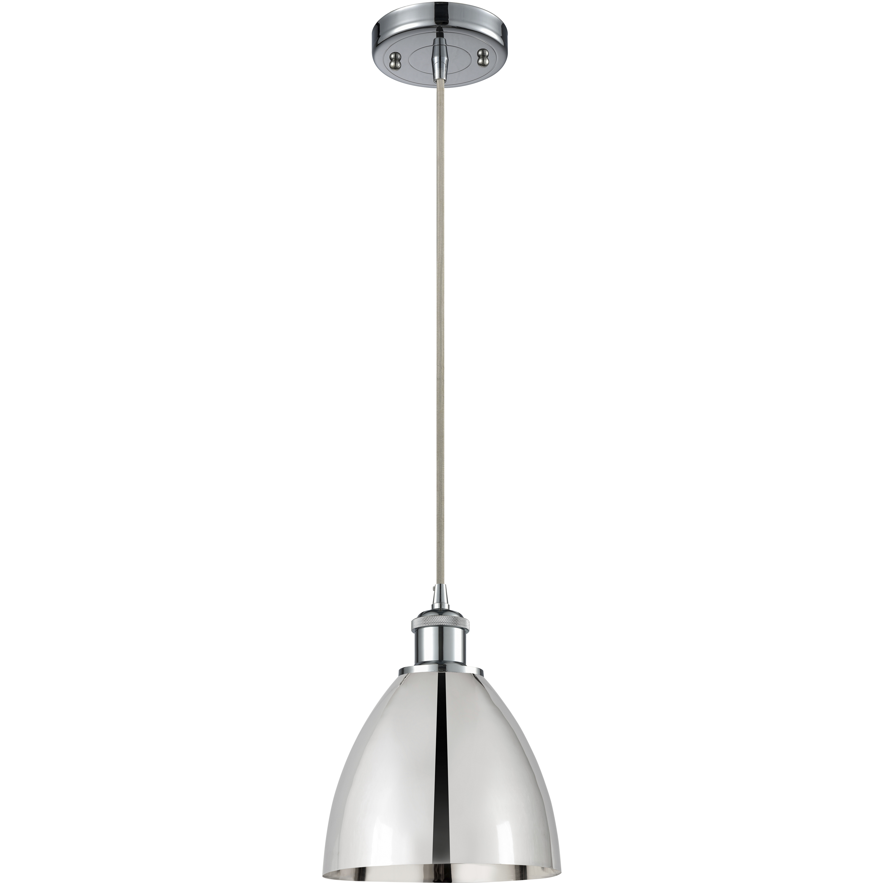 Ballston Dome 1 Light 8 inch Polished Chrome Mini Pendant Ceiling Light