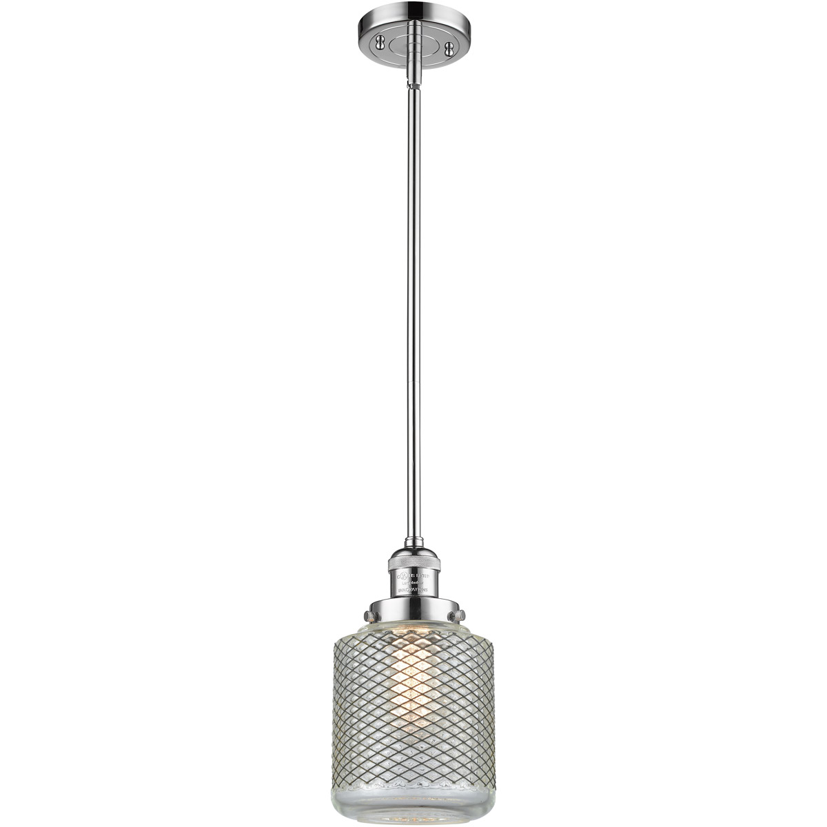 Franklin Restoration Stanton LED 6 inch Polished Chrome Mini Pendant Ceiling Light, Franklin Restoration