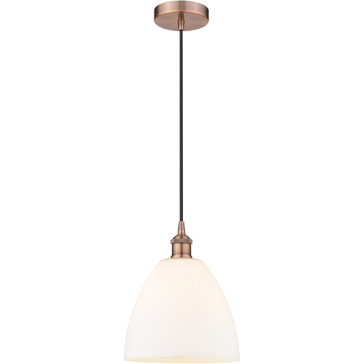 Edison Dome 1 Light 9 inch Antique Copper Mini Pendant Ceiling Light