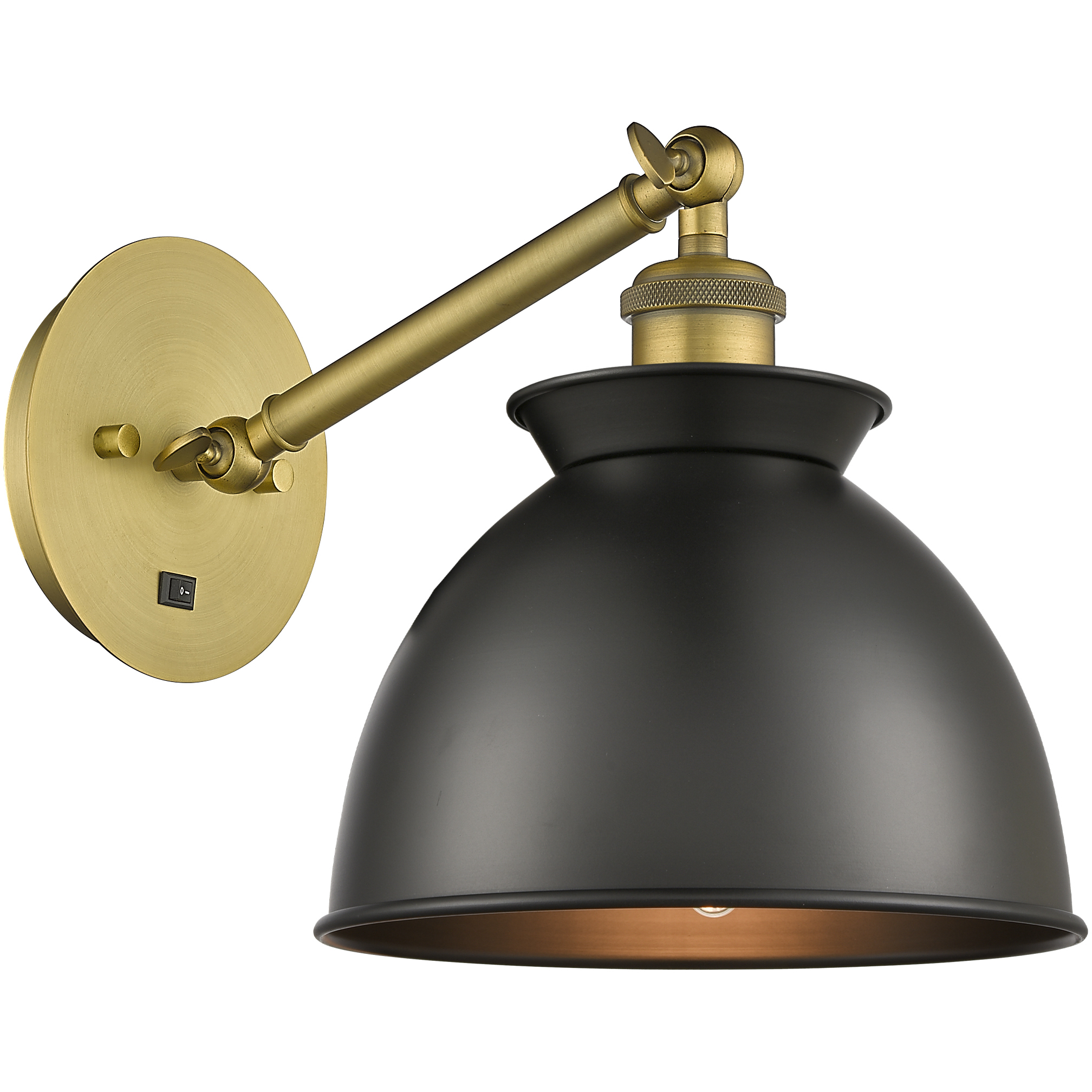 Ballston Adirondack 1 Light 8 inch Brushed Brass Sconce Wall Light