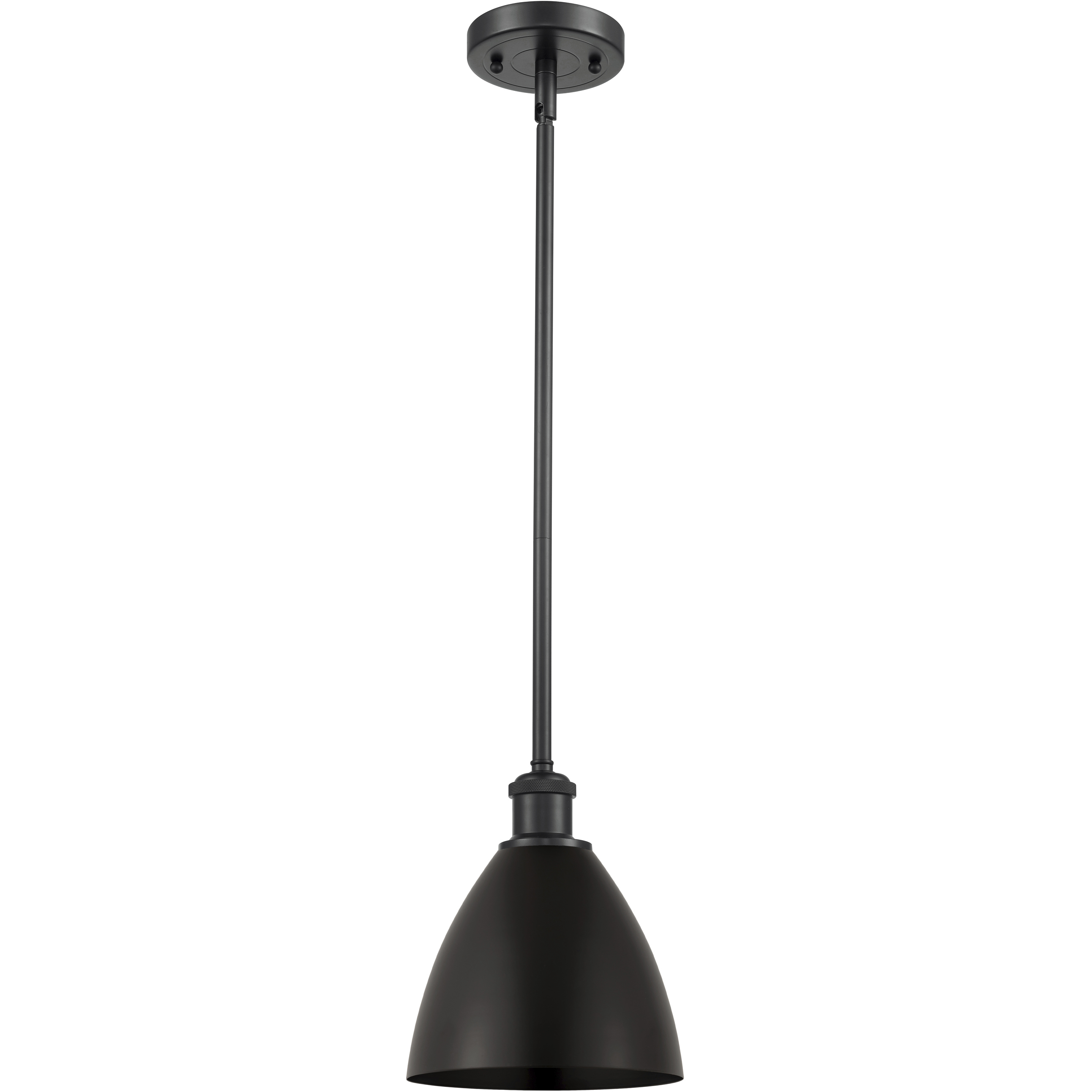Ballston Dome 1 Light 8 inch Matte Black Pendant Ceiling Light
