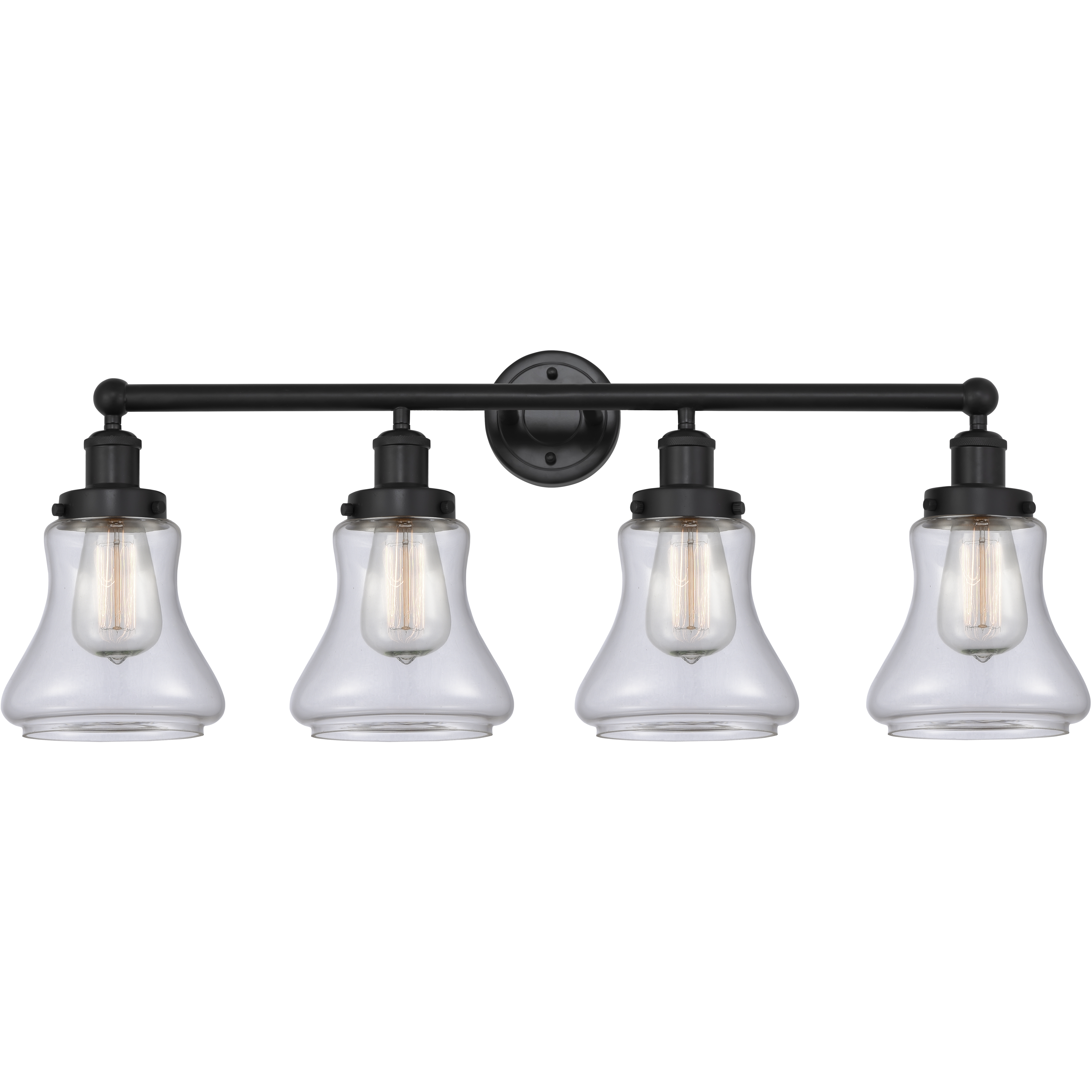 Bellmont 4 Light 33.5 inch Matte Black Bath Vanity Light Wall Light