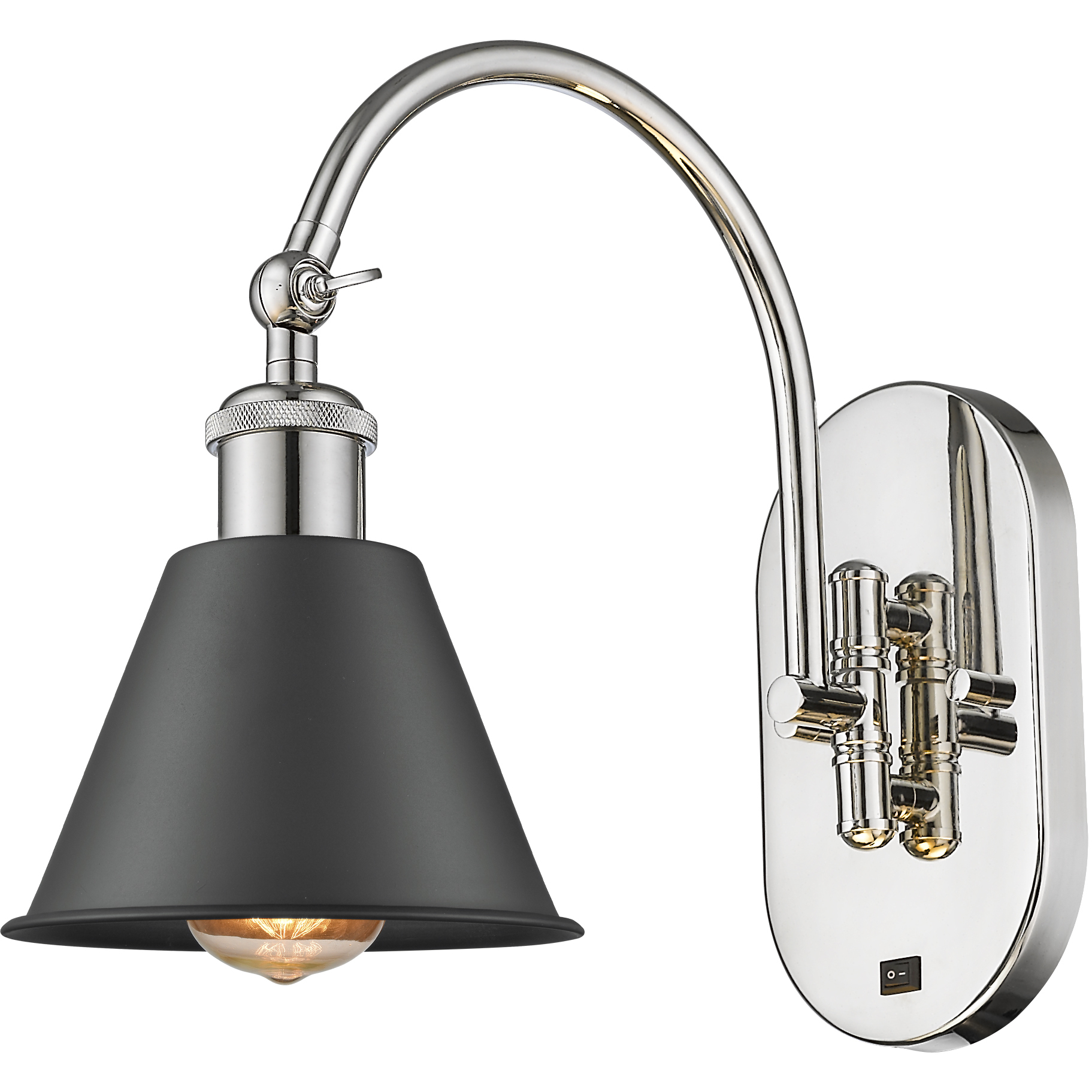 Ballston Smithfield LED 7 inch Polished Nickel Sconce Wall Light