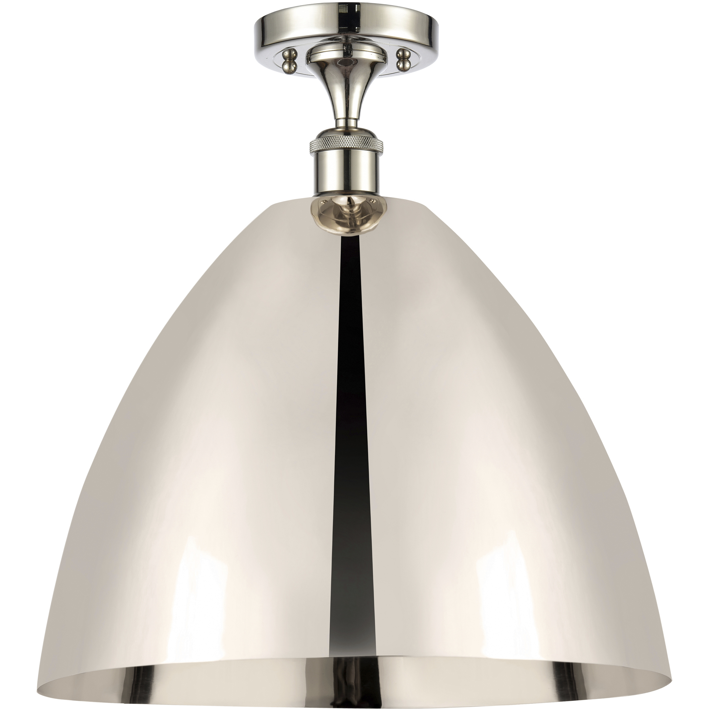 Ballston Dome LED 16 inch Polished Nickel Semi-Flush Mount Ceiling Light