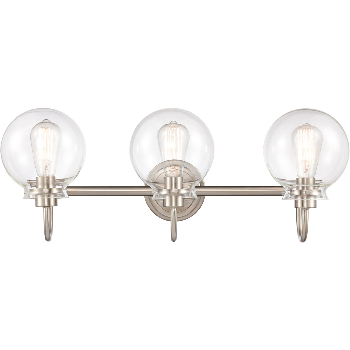 Olivia LED 27.38 inch Satin Nickel Bath Vanity Light Wall Light