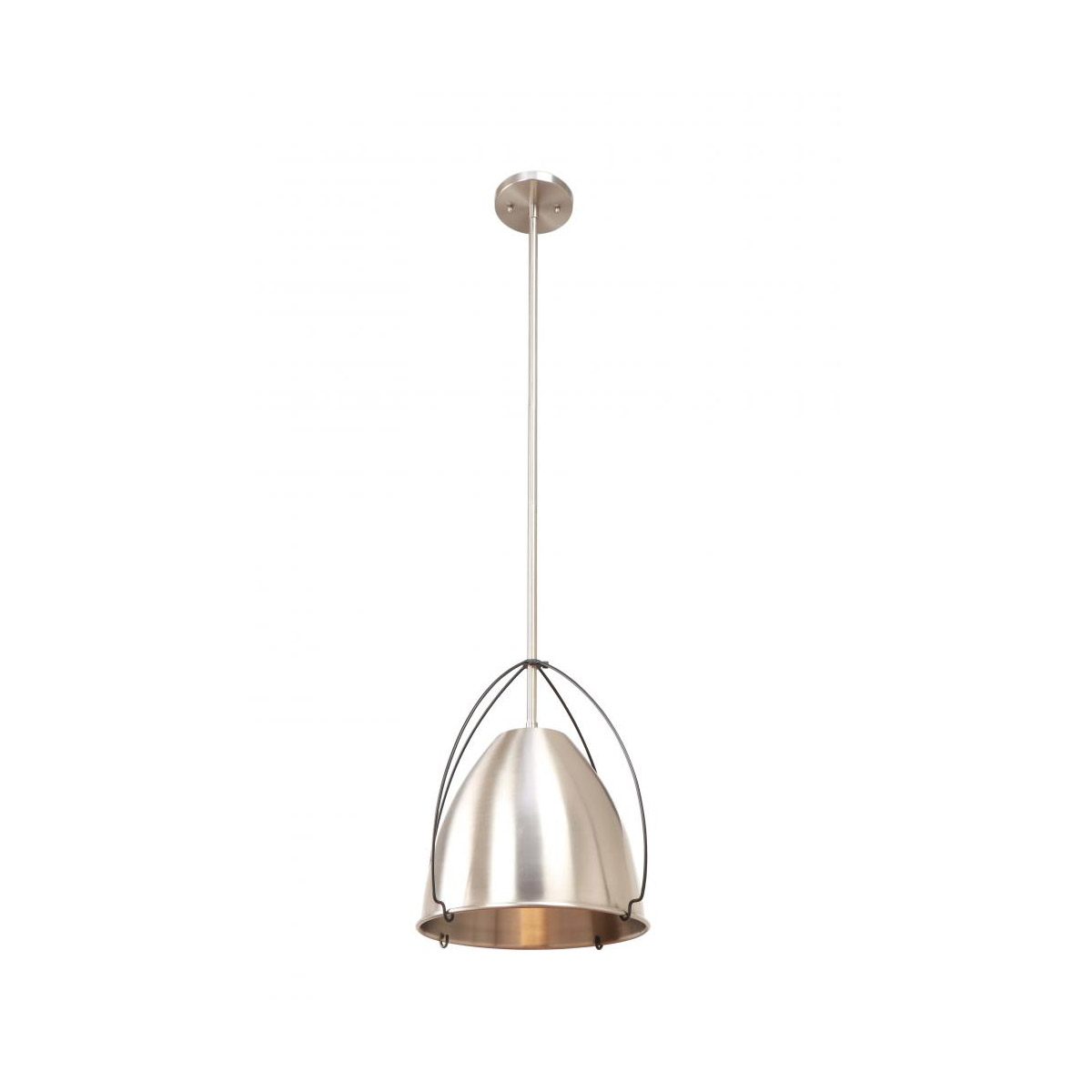 Rani LED 14 inch Black/Satin Nickel Pendant Ceiling Light