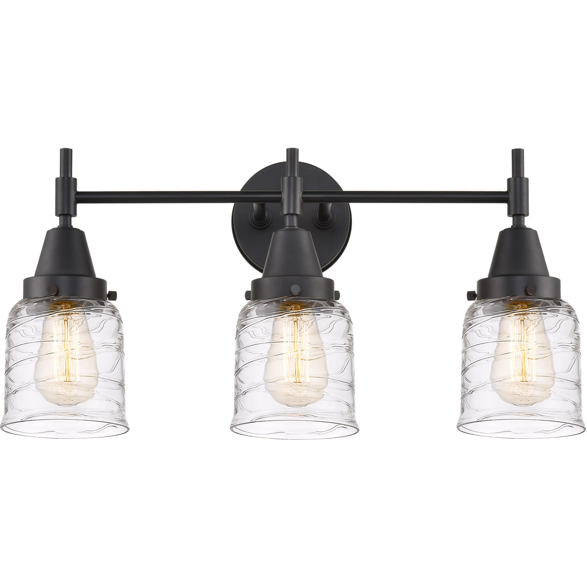 Caden LED 23 inch Matte Black Bath Vanity Light Wall Light