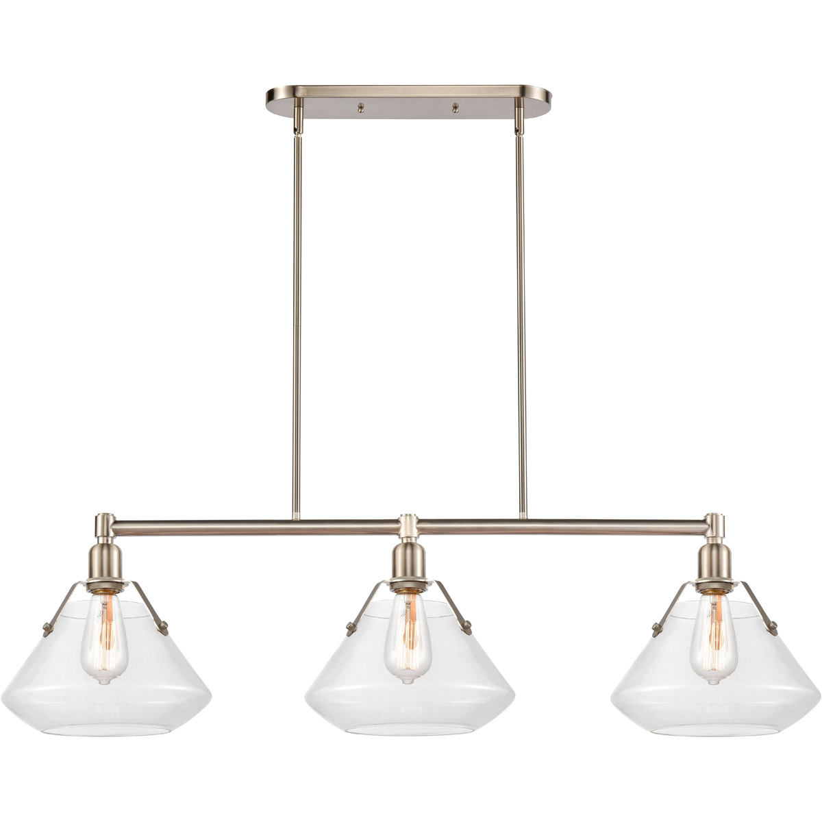 Luna LED 41.75 inch Satin Nickel Island Light Ceiling Light