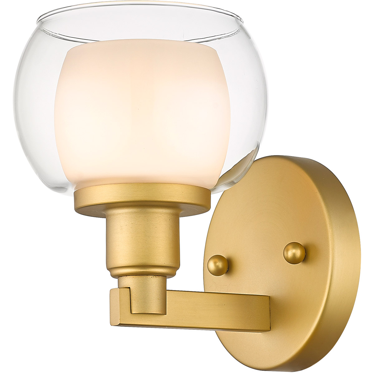 Cairo 1 Light 5.38 inch Satin Gold Bath Vanity Light Wall Light in Incandescent