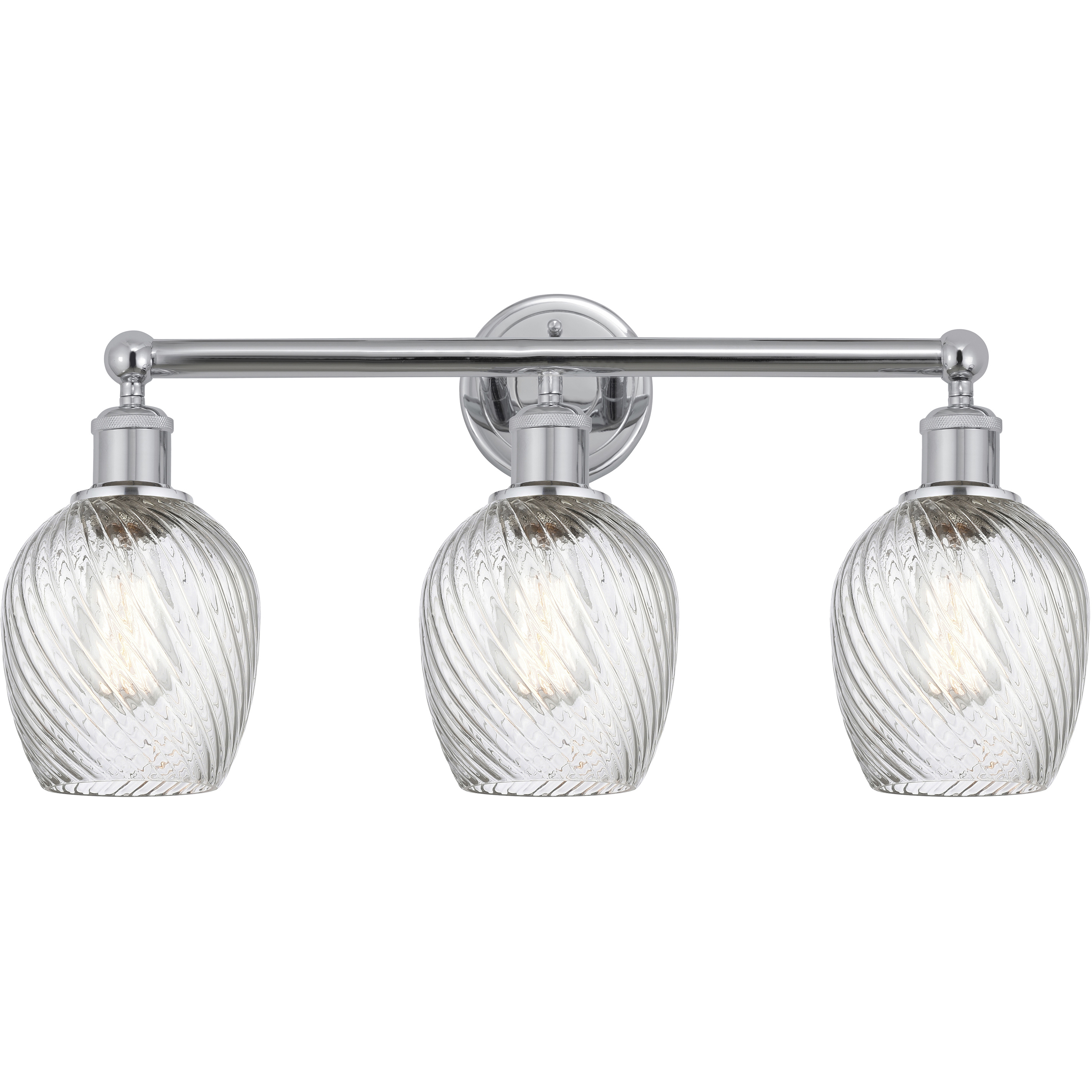Salina 3 Light 23 inch Polished Chrome Bath Vanity Light Wall Light in Clear Glass
