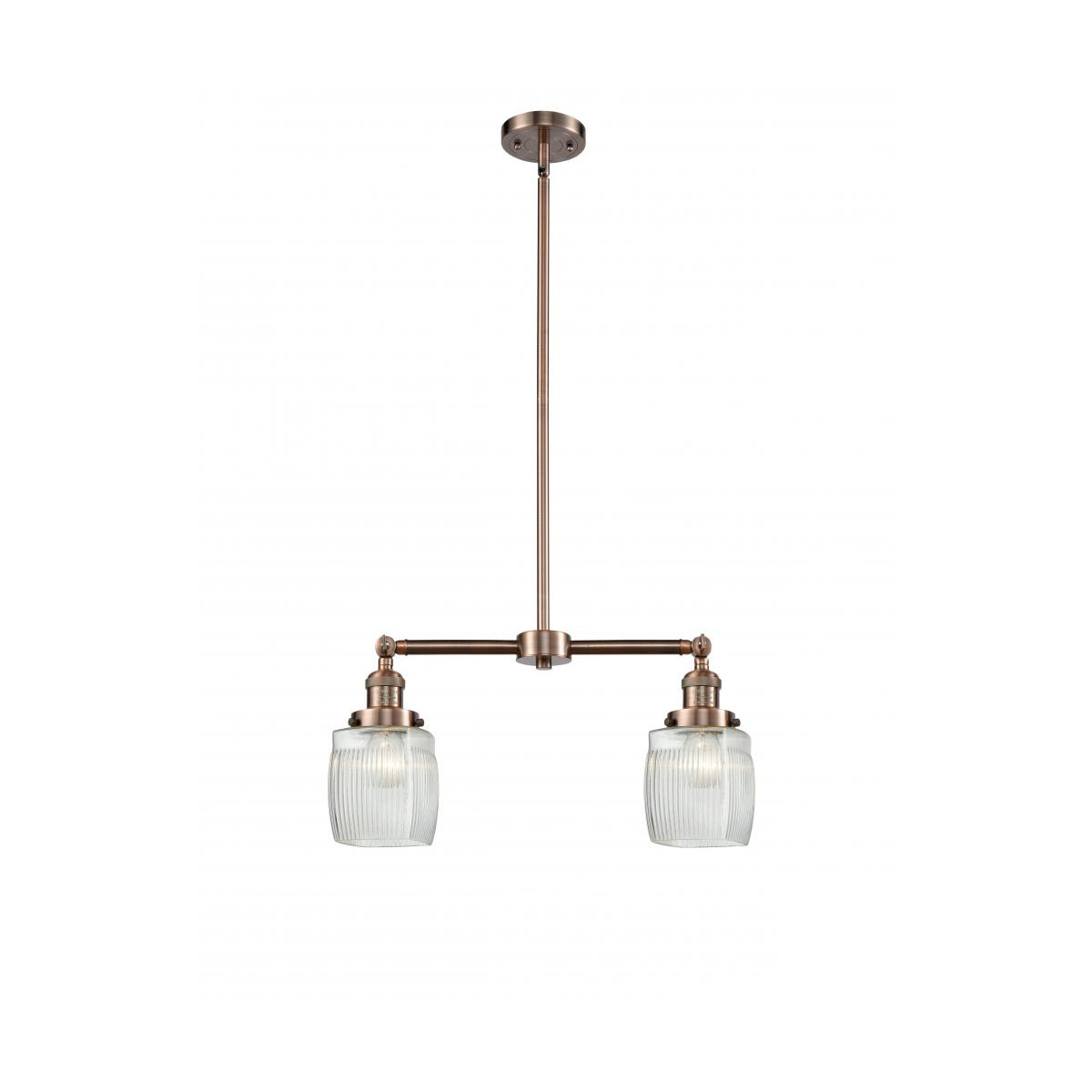 Franklin Restoration Colton LED 22 inch Antique Copper Chandelier Ceiling Light, Franklin Restoration