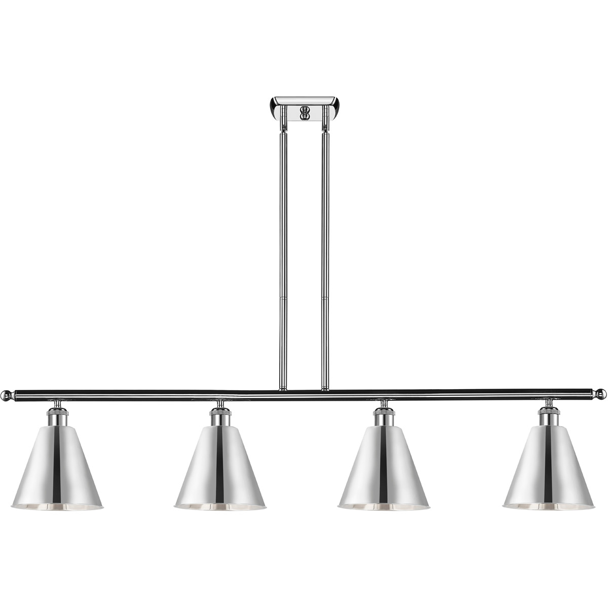 Ballston Cone 4 Light 48 inch Polished Chrome Island Light Ceiling Light