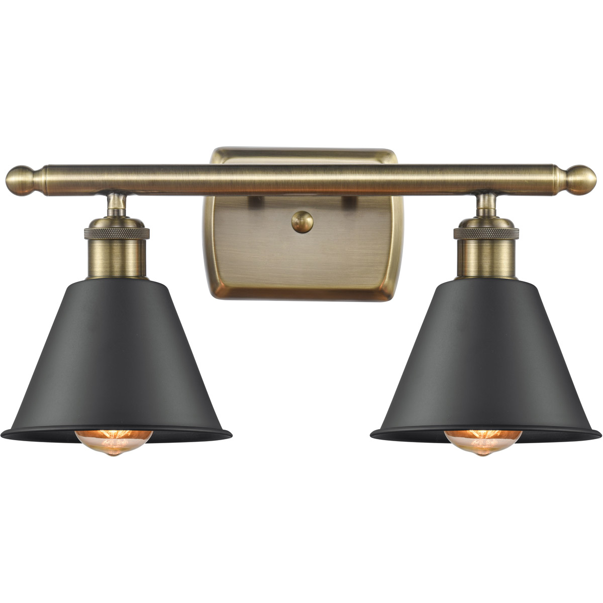 Ballston Smithfield 2 Light 16 inch Antique Brass Bath Vanity Light Wall Light