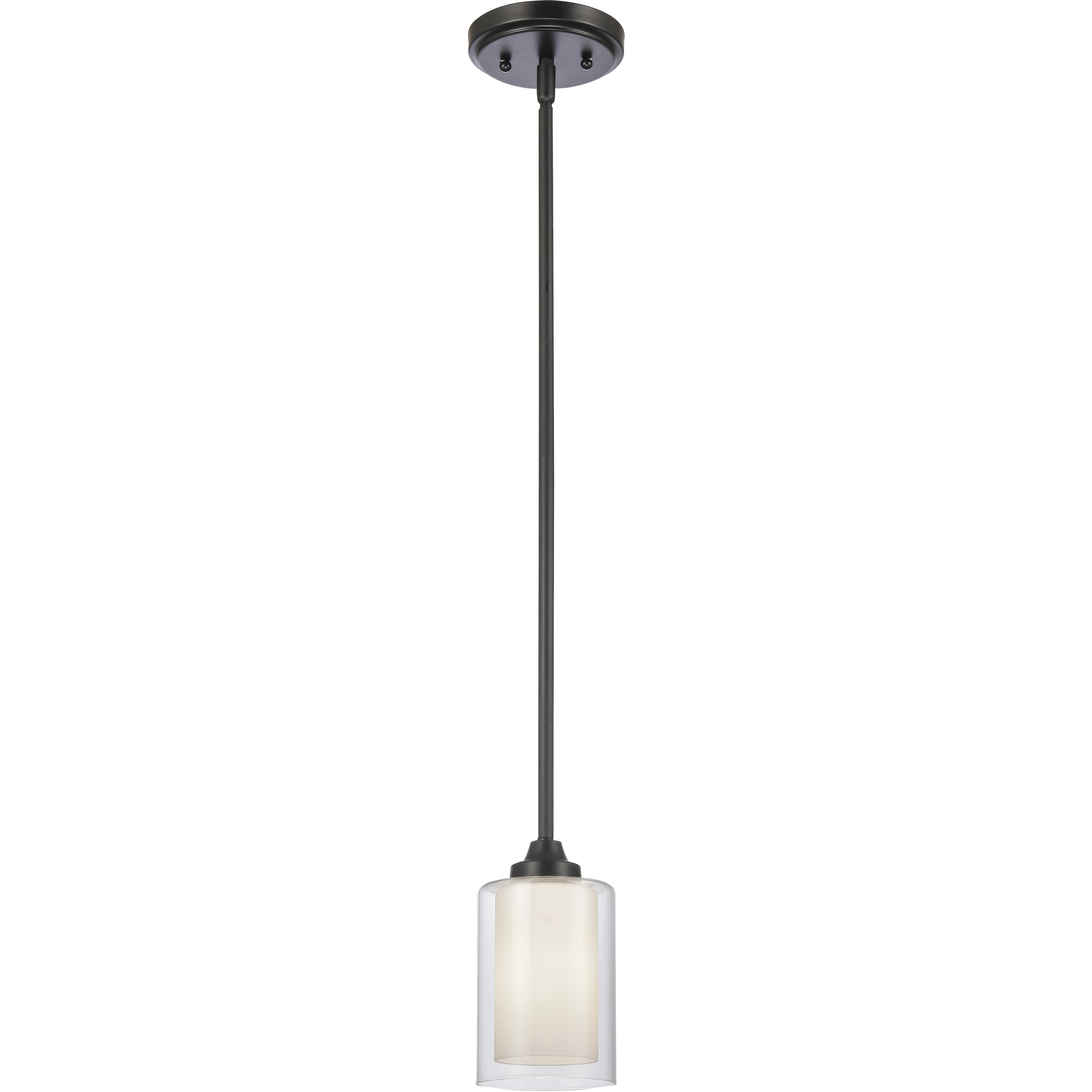 Auralume Fairbank 1 Light 4 inch Matte Black Mini Pendant Ceiling Light in Incandescent