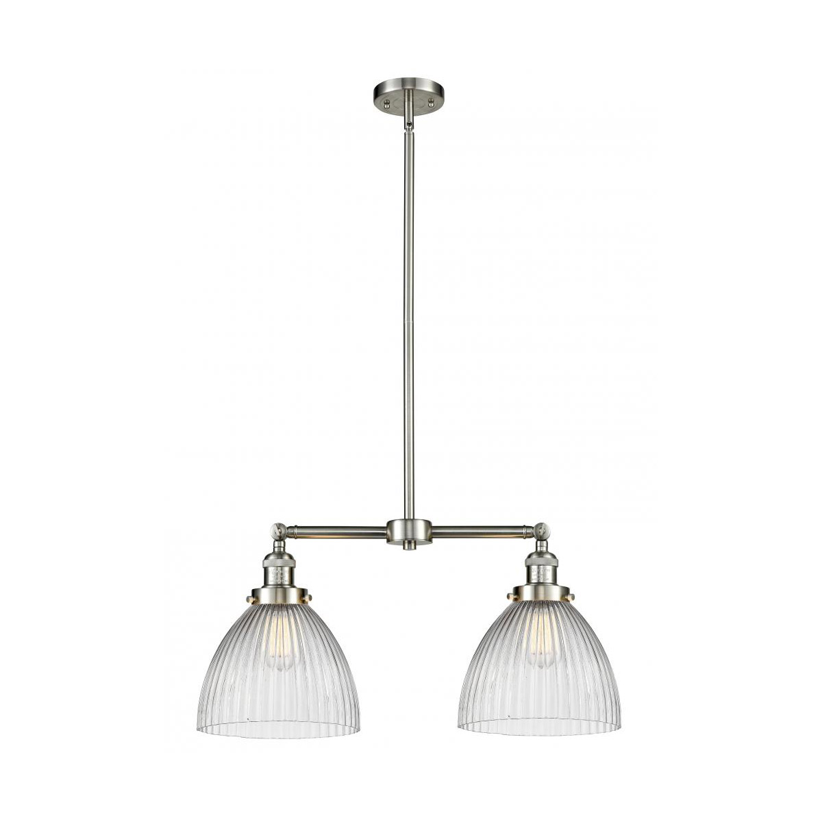 Franklin Restoration Seneca Falls LED 21 inch Brushed Satin Nickel Chandelier Ceiling Light, Franklin Restoration